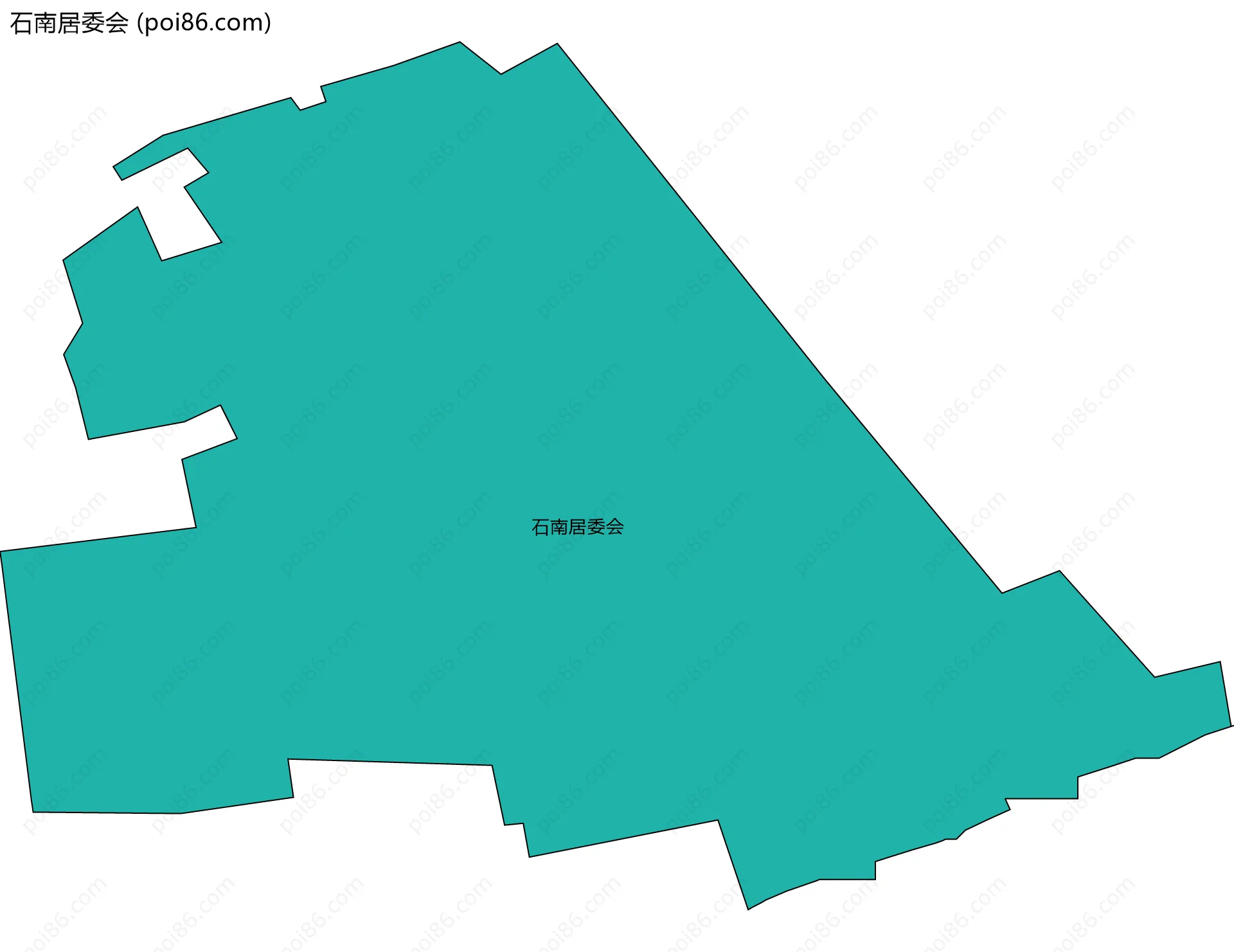 石南居委会边界地图