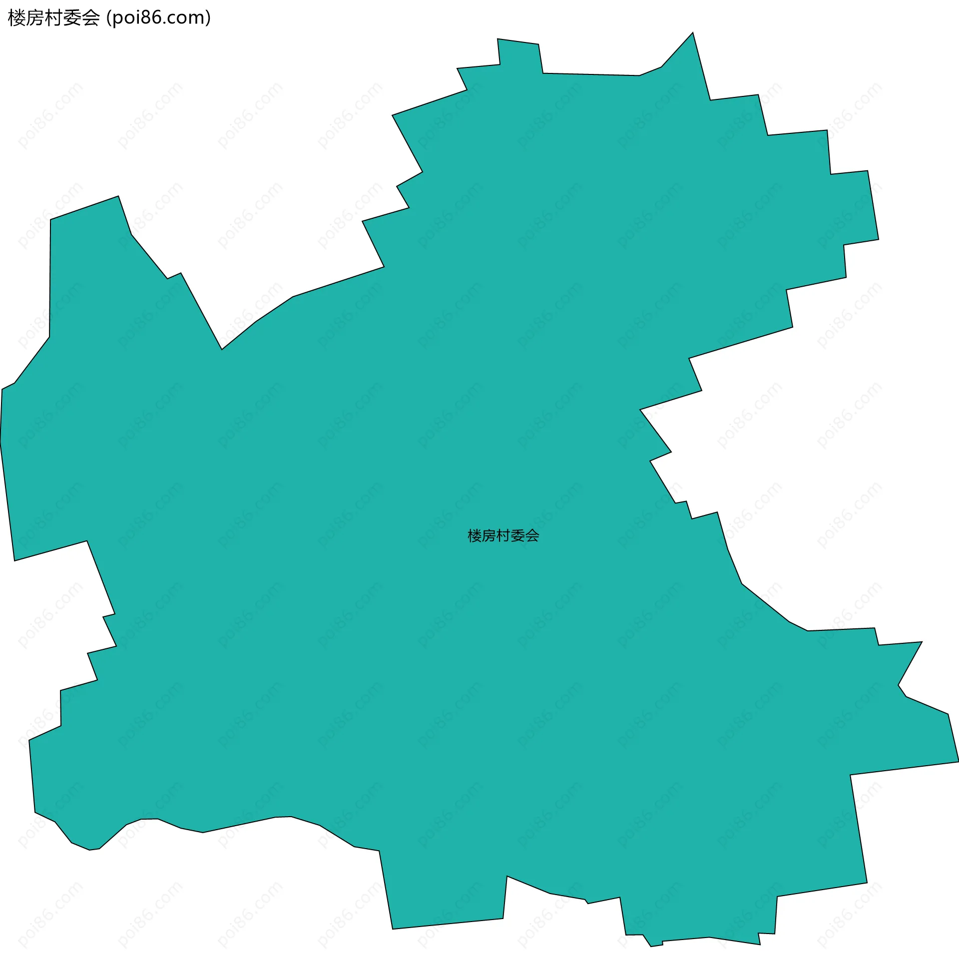 楼房村委会边界地图