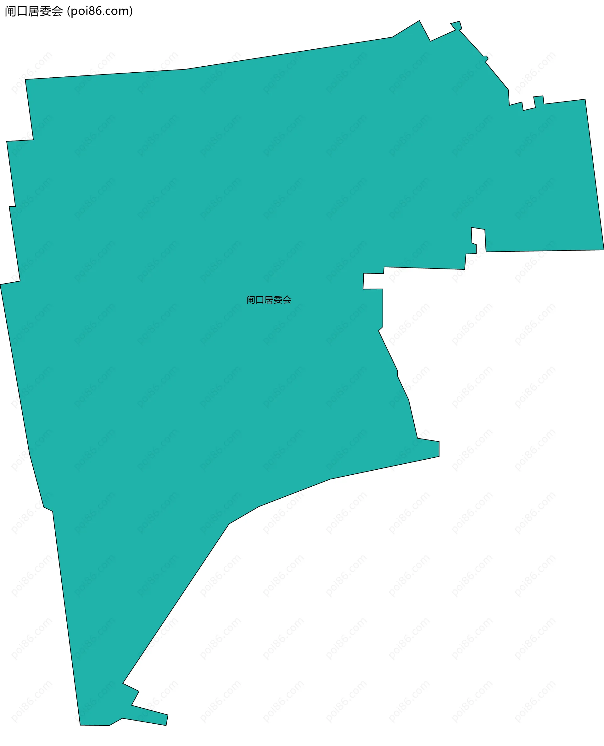 闸口居委会边界地图