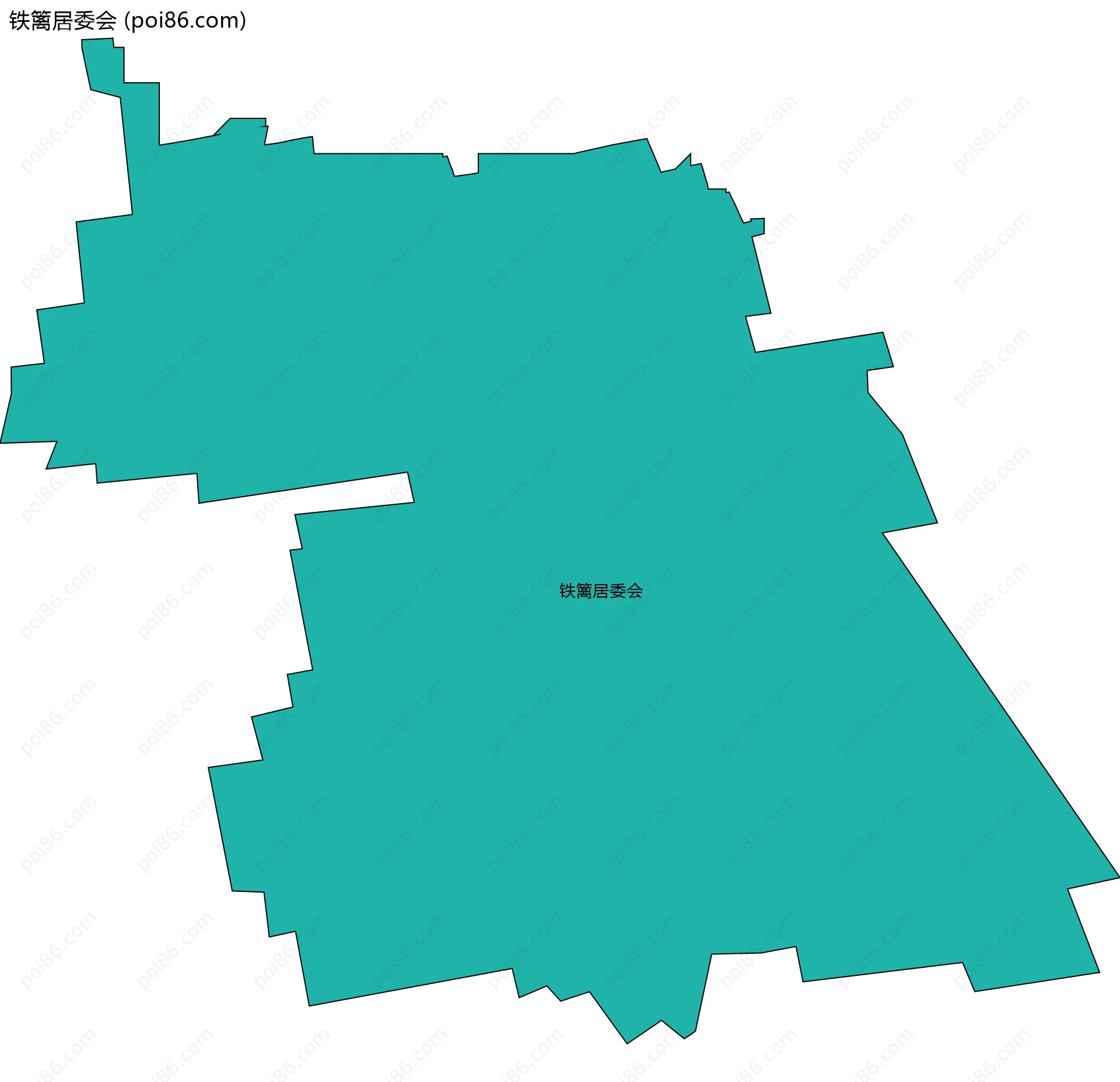 铁篱居委会边界地图