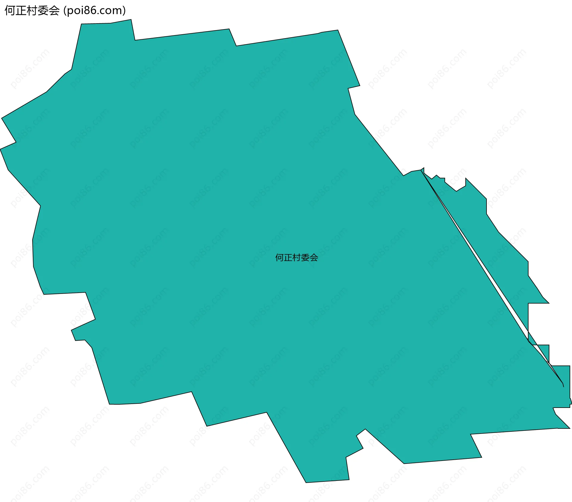 何正村委会边界地图