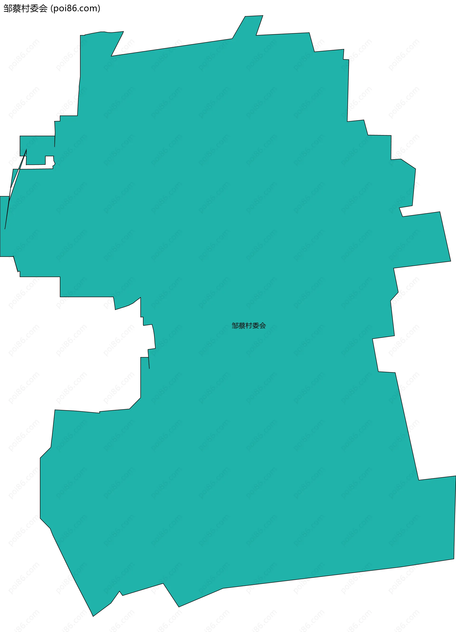 邹蔡村委会边界地图