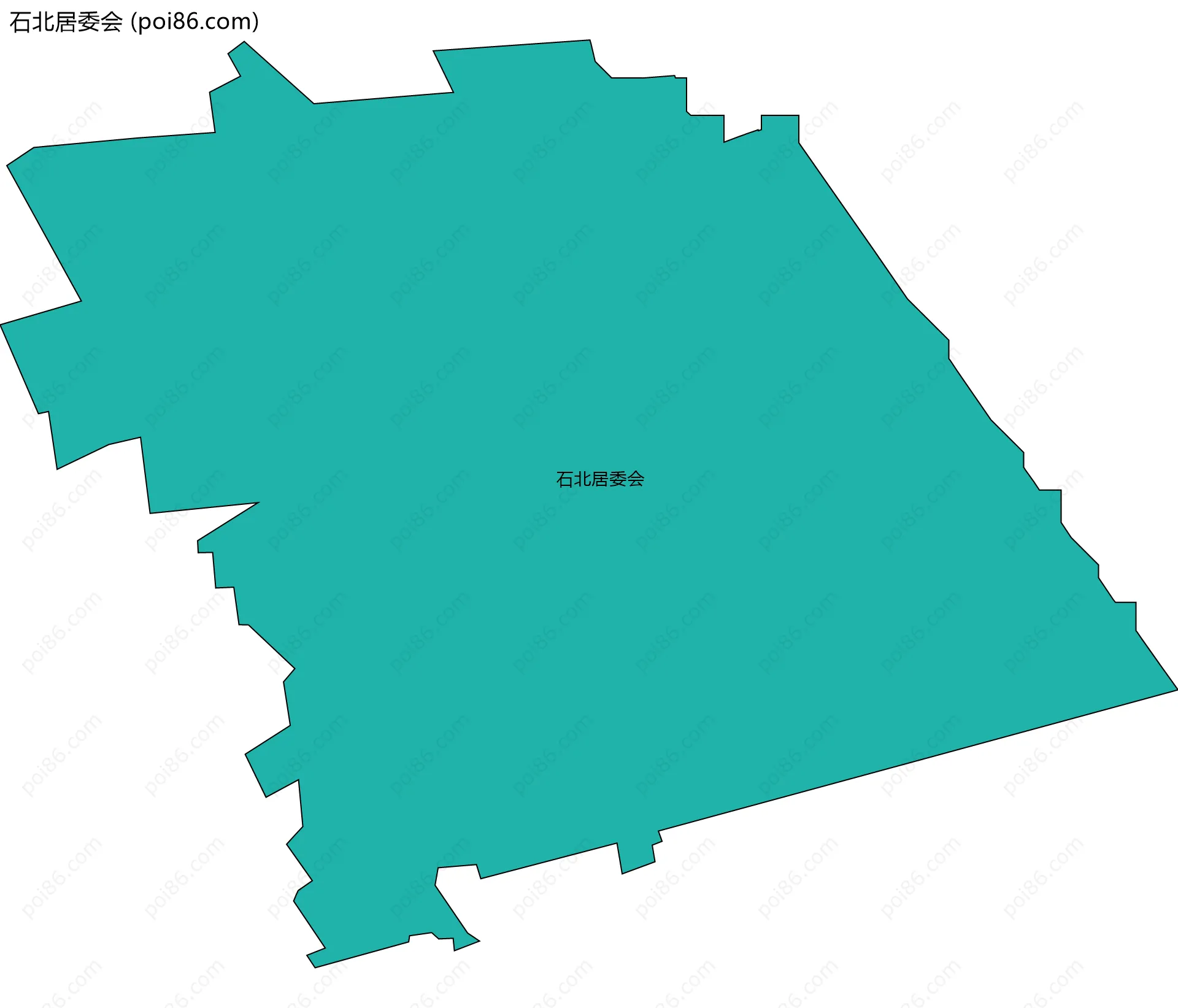 石北居委会边界地图
