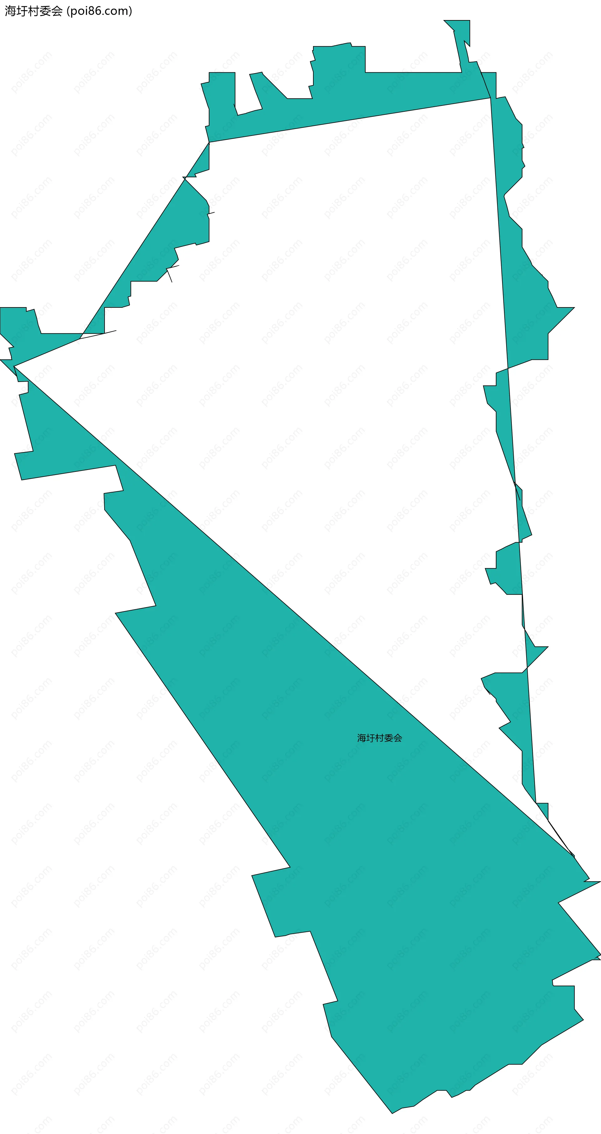 海圩村委会边界地图