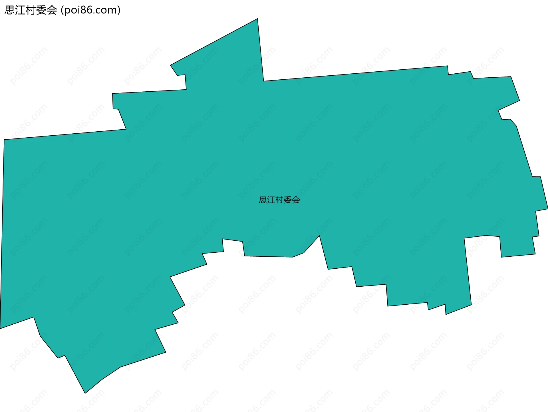 思江村委会边界地图