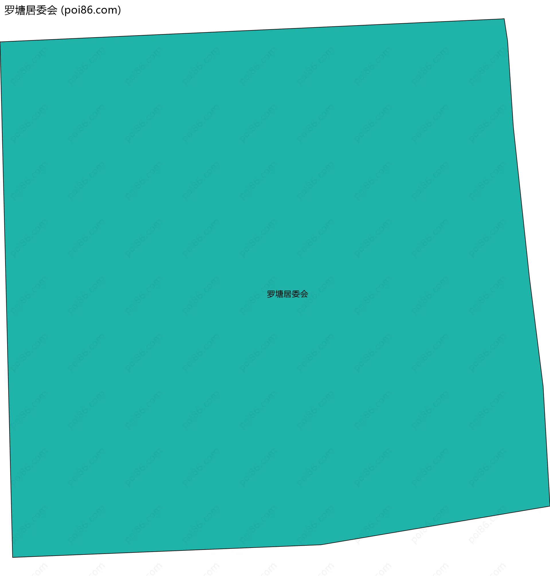 罗塘居委会边界地图