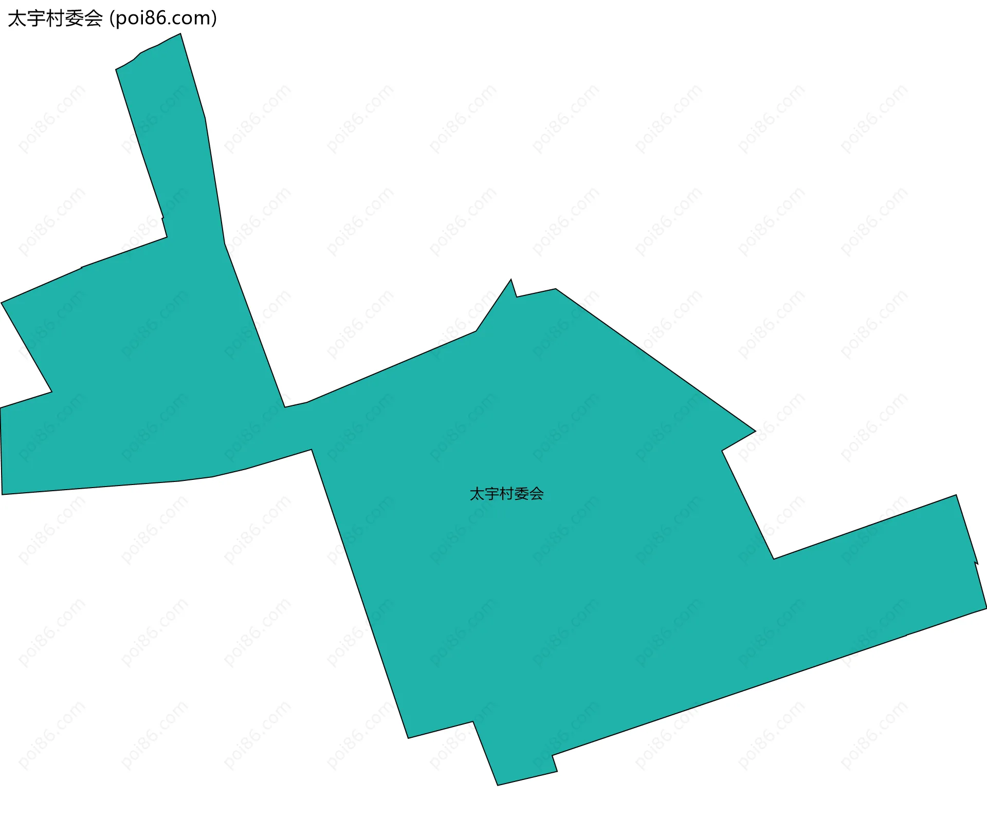 太宇村委会边界地图