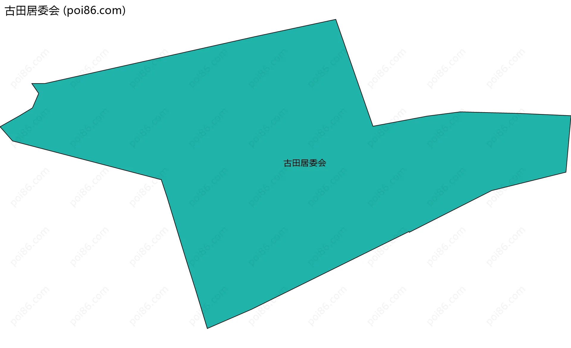 古田居委会边界地图