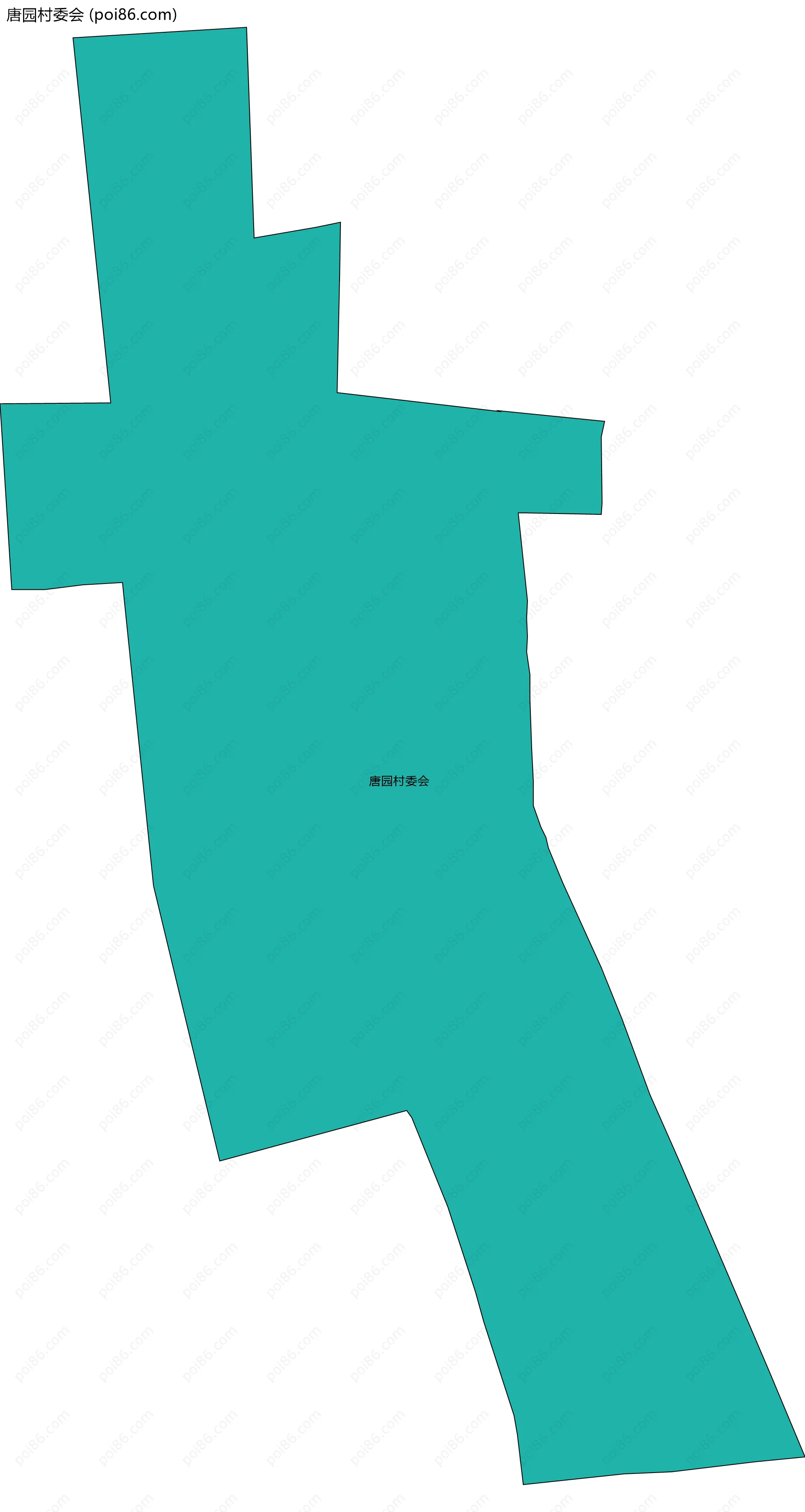 唐园村委会边界地图