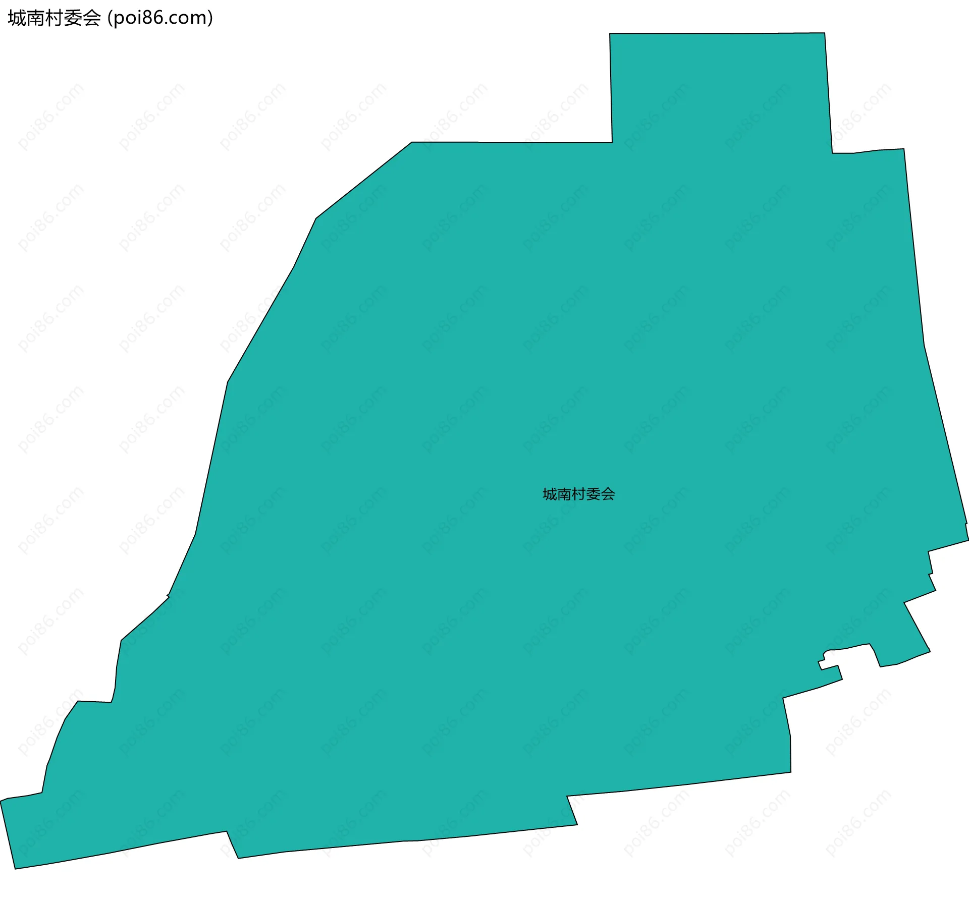 城南村委会边界地图