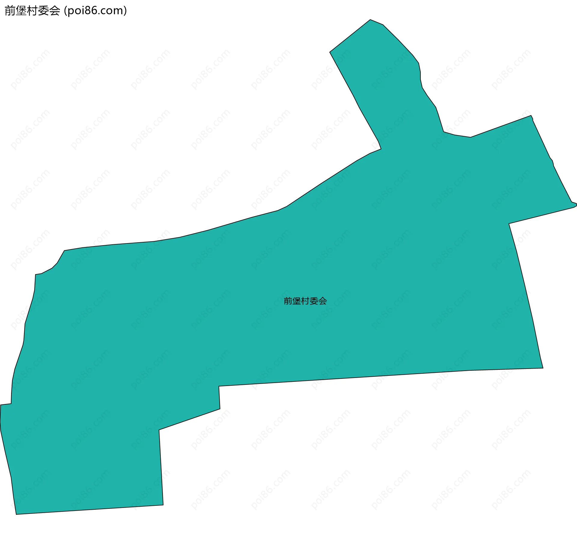 前堡村委会边界地图
