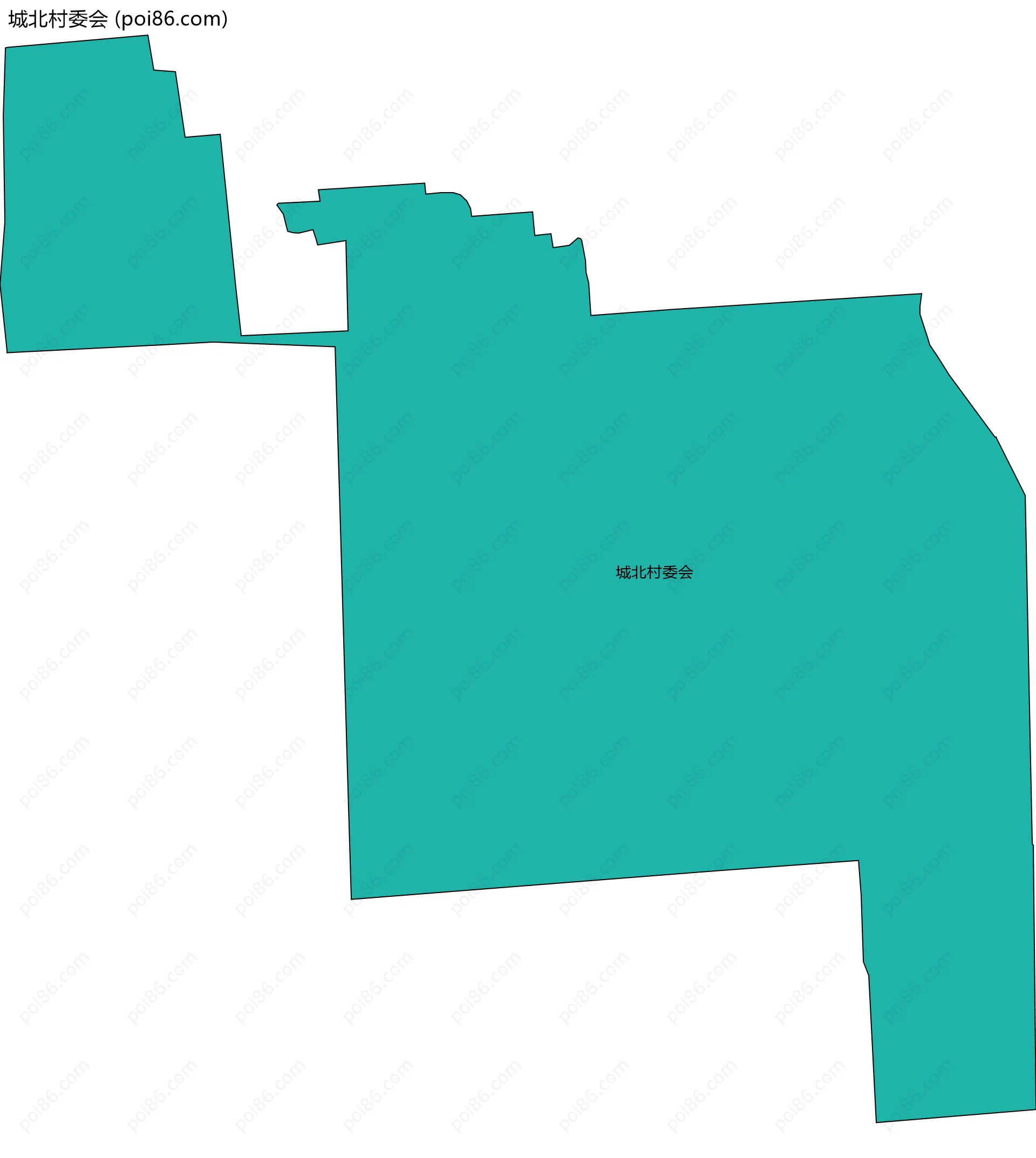 城北村委会边界地图