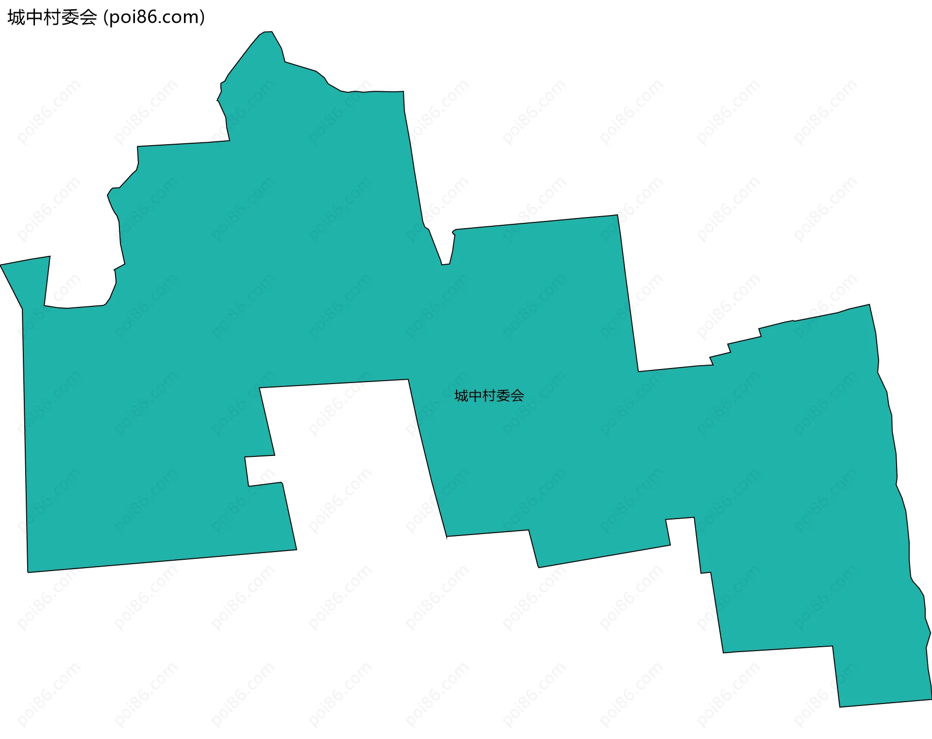 城中村委会边界地图