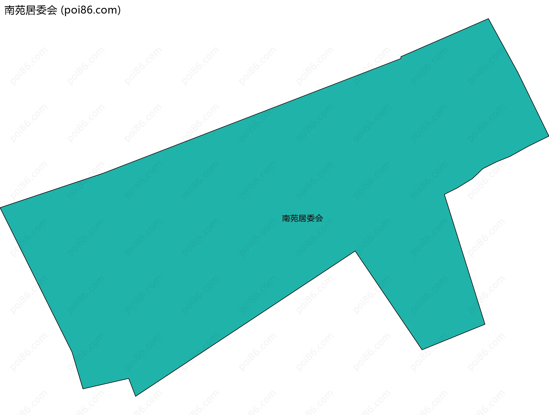 南苑居委会边界地图