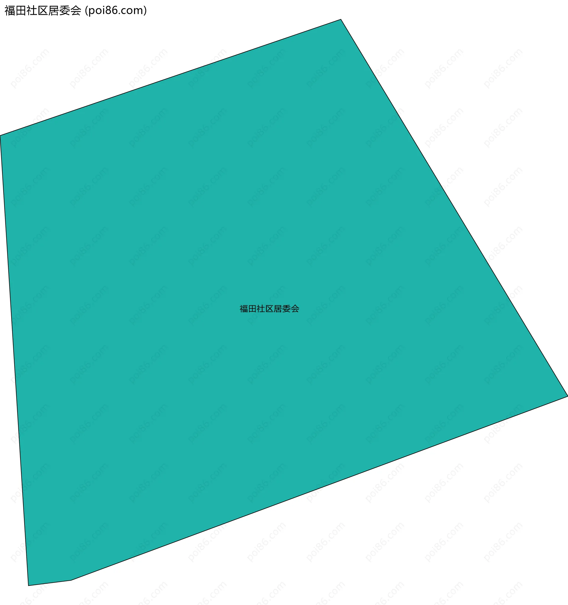 福田社区居委会边界地图