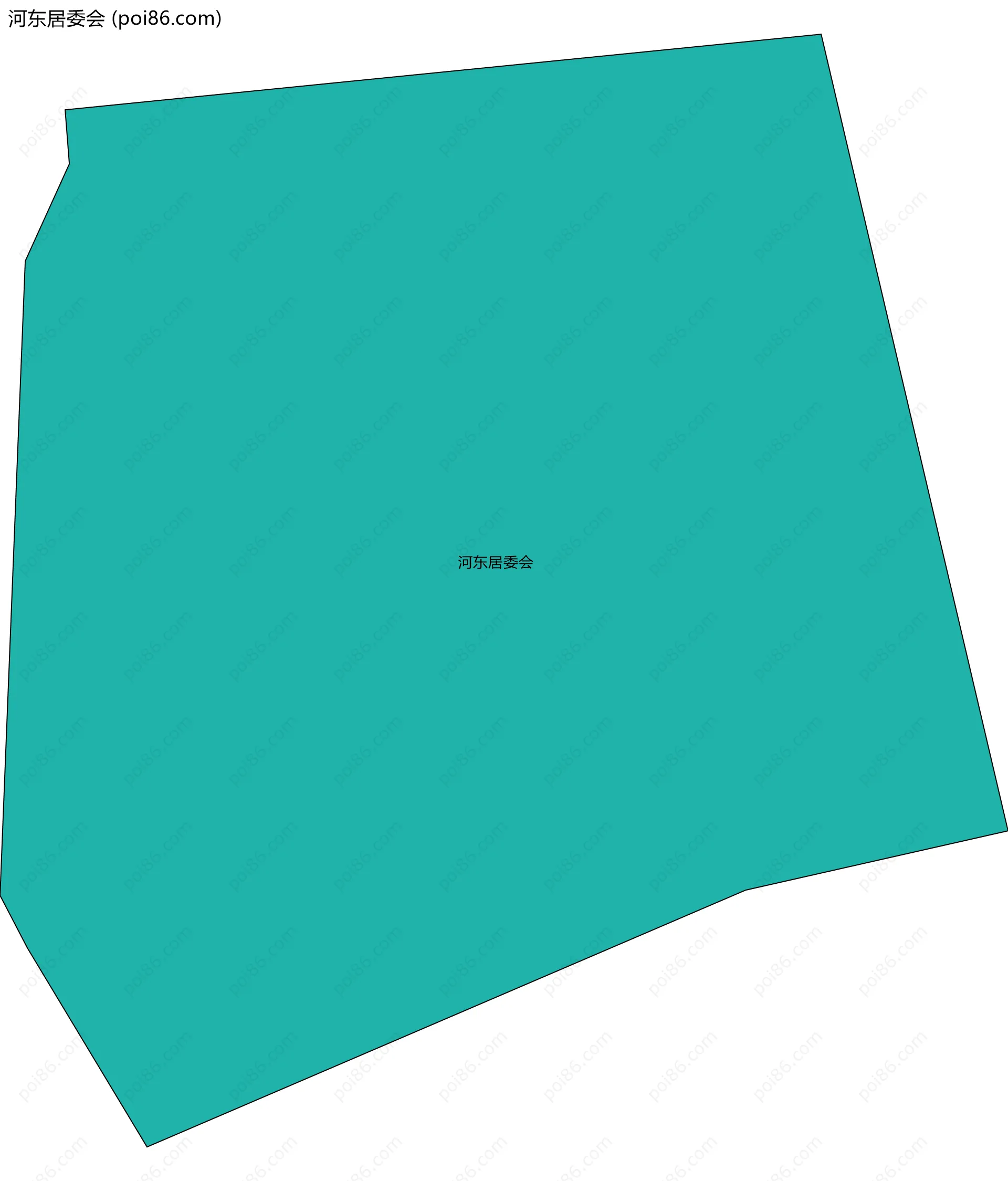 河东居委会边界地图