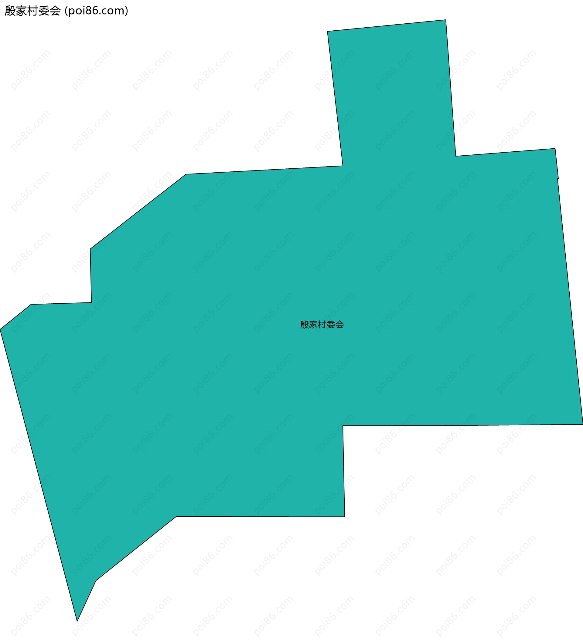 殷家村委会边界地图