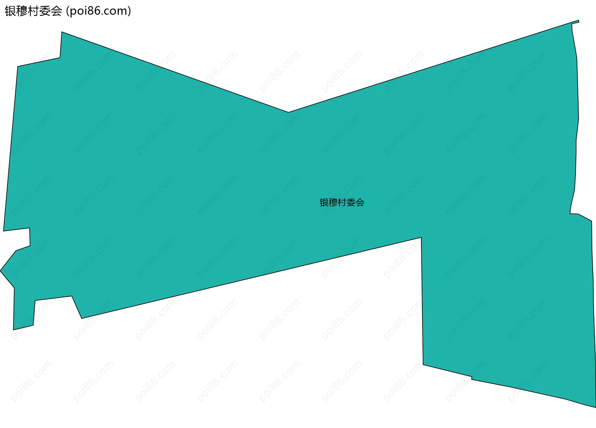银穆村委会边界地图