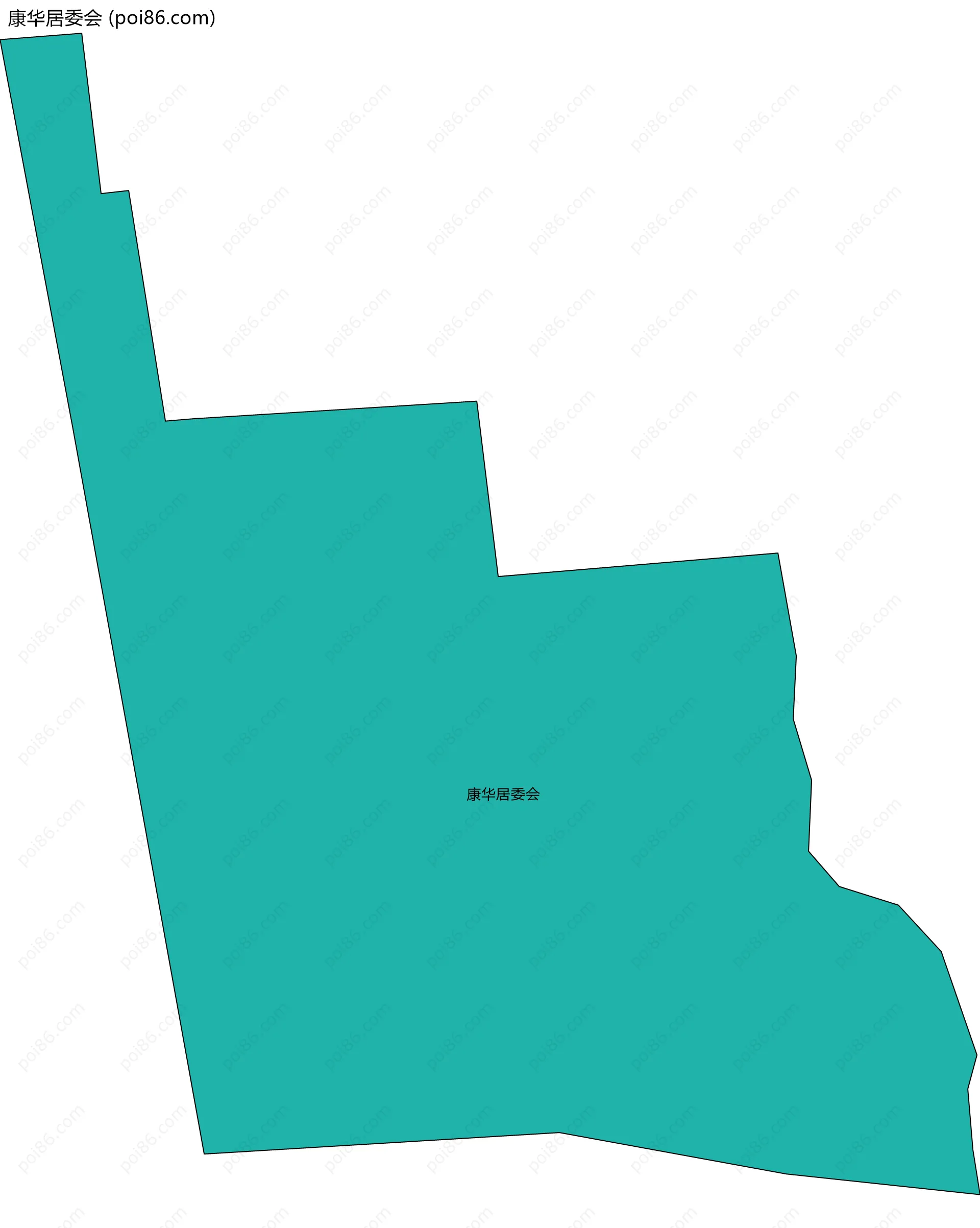 康华居委会边界地图