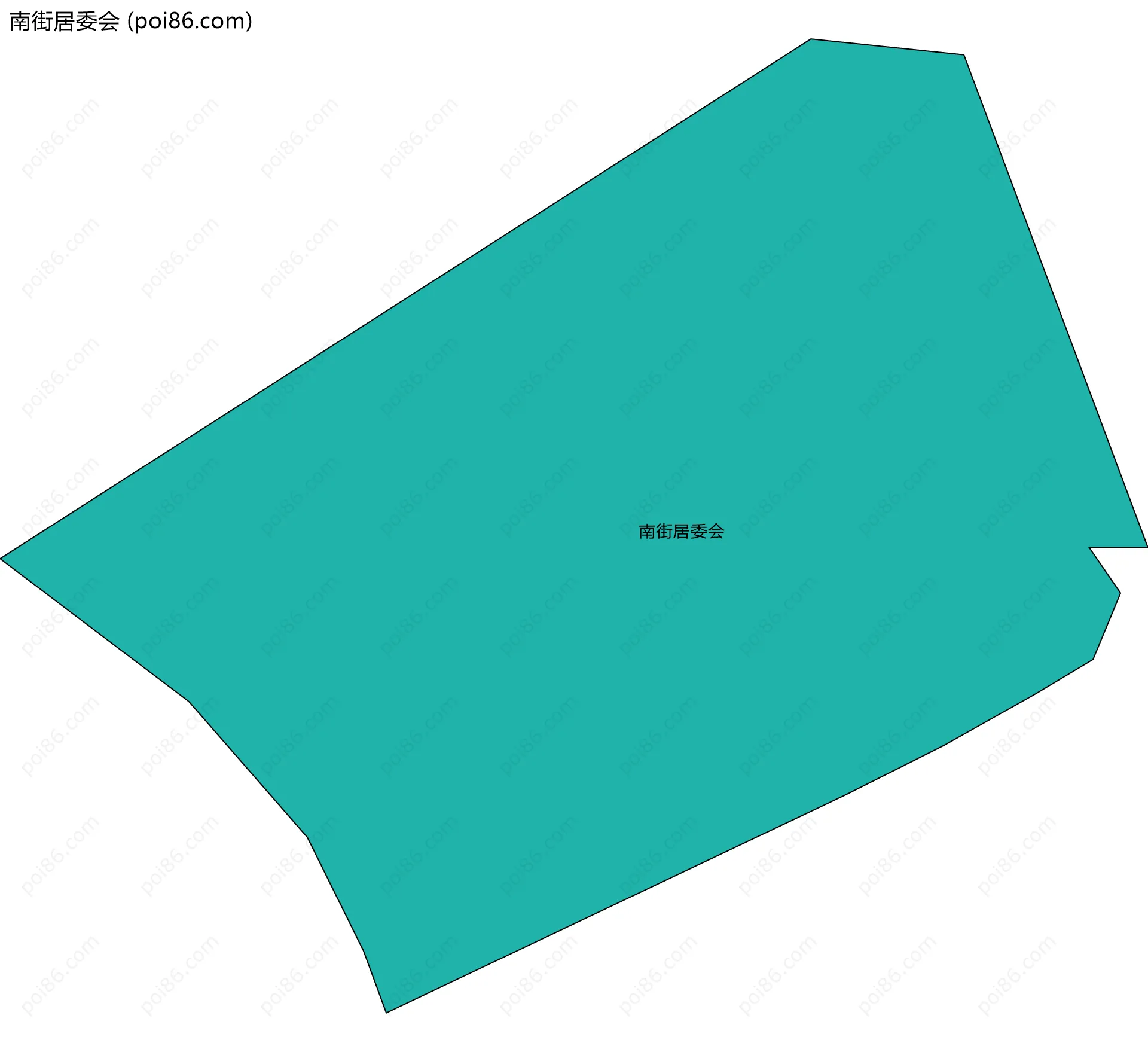 南街居委会边界地图
