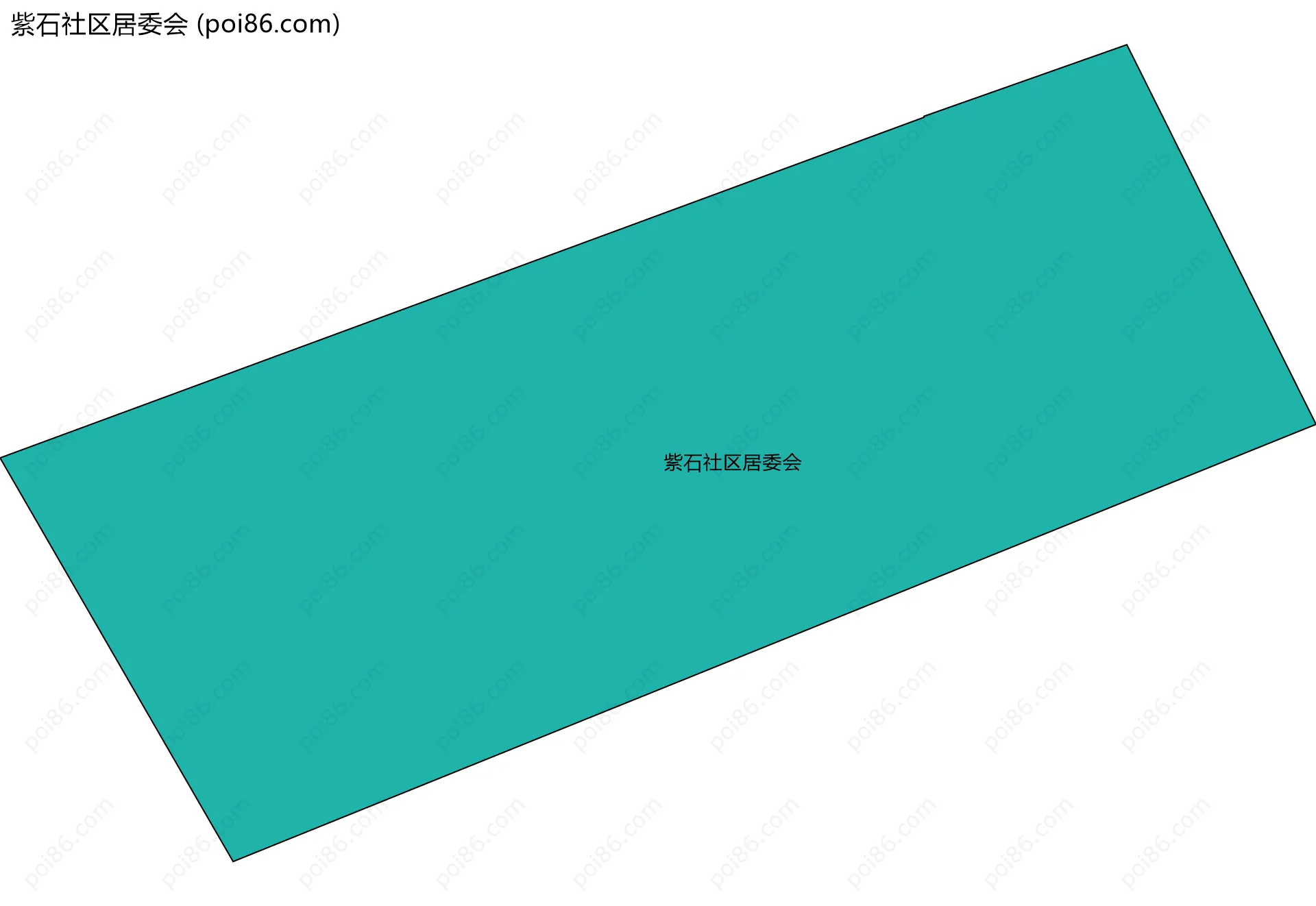 紫石社区居委会边界地图