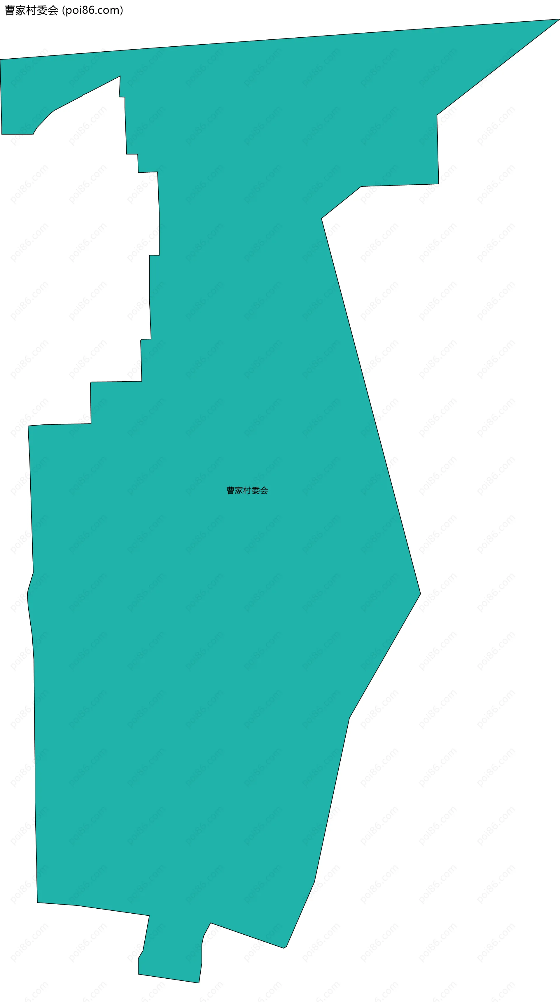 曹家村委会边界地图