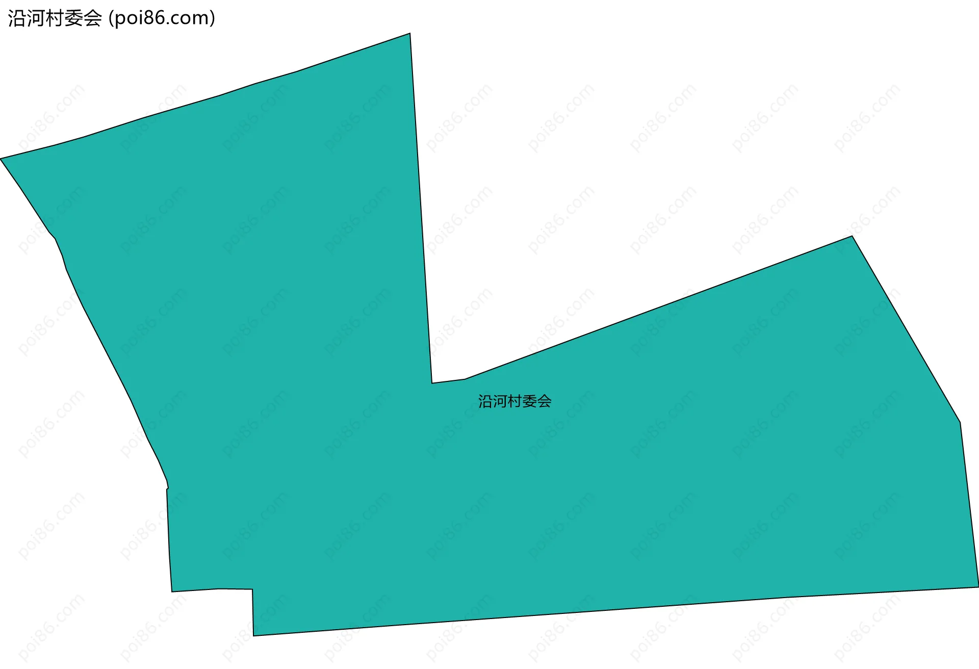 沿河村委会边界地图