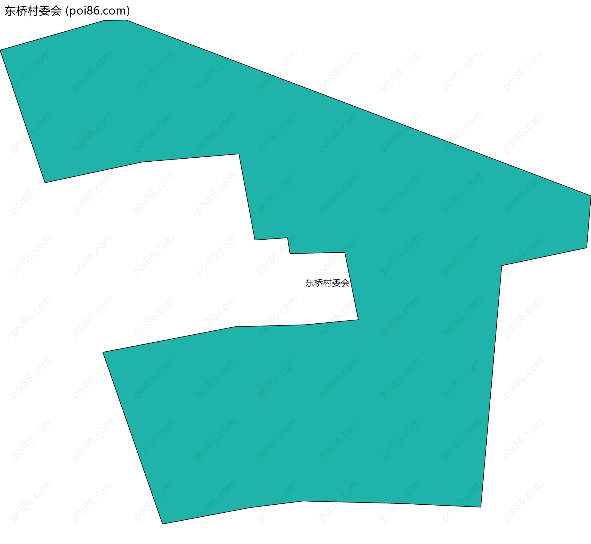 东桥村委会边界地图