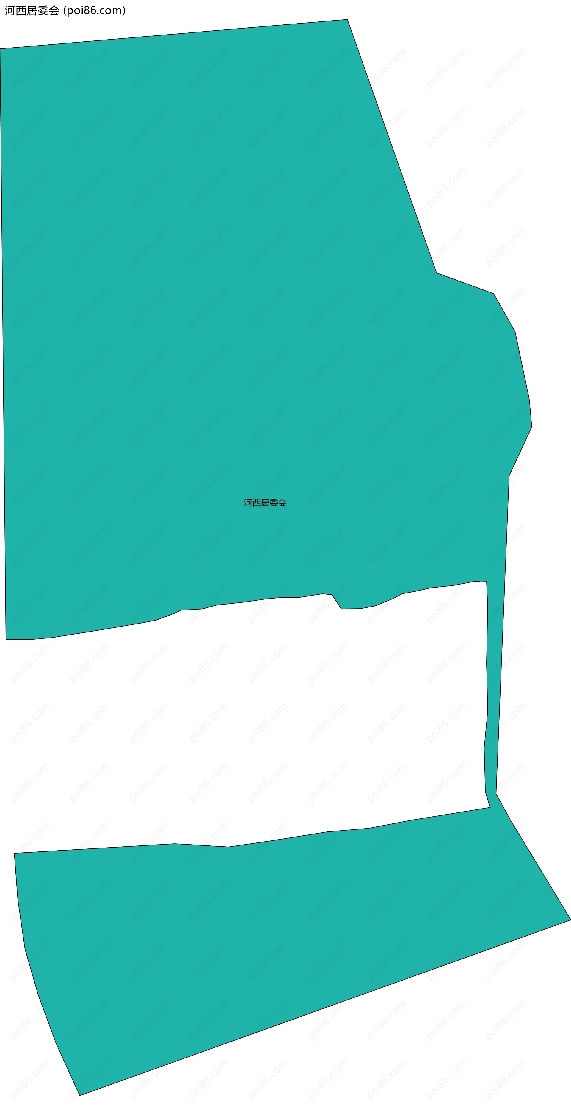 河西居委会边界地图