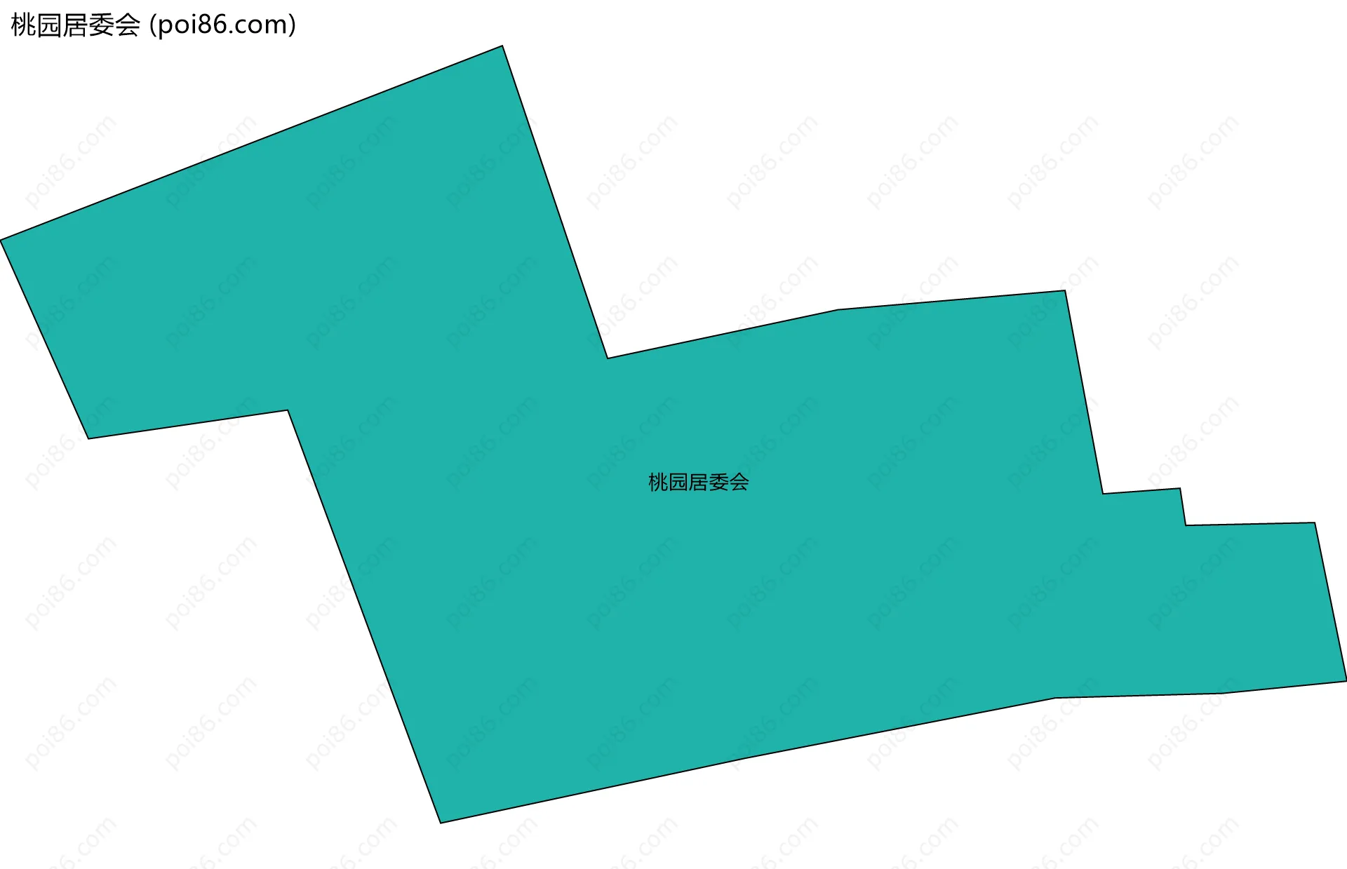 桃园居委会边界地图