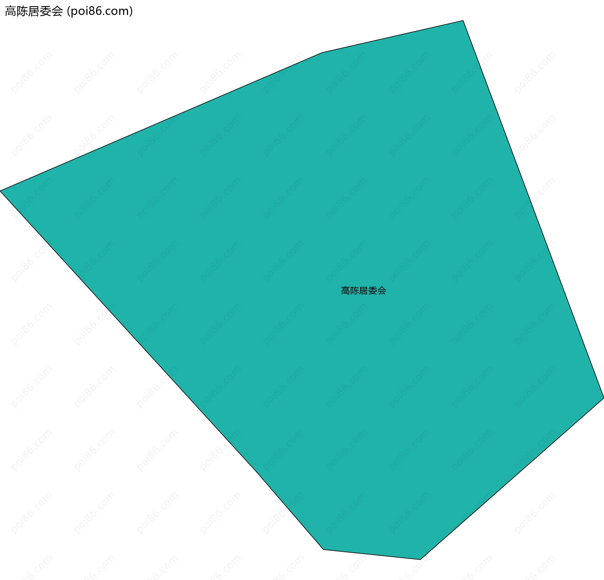 高陈居委会边界地图
