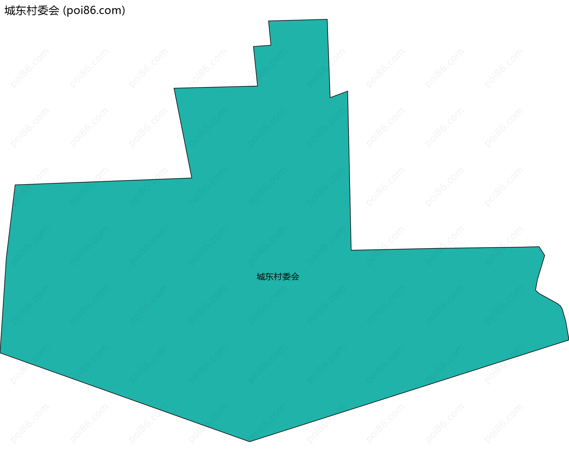 城东村委会边界地图