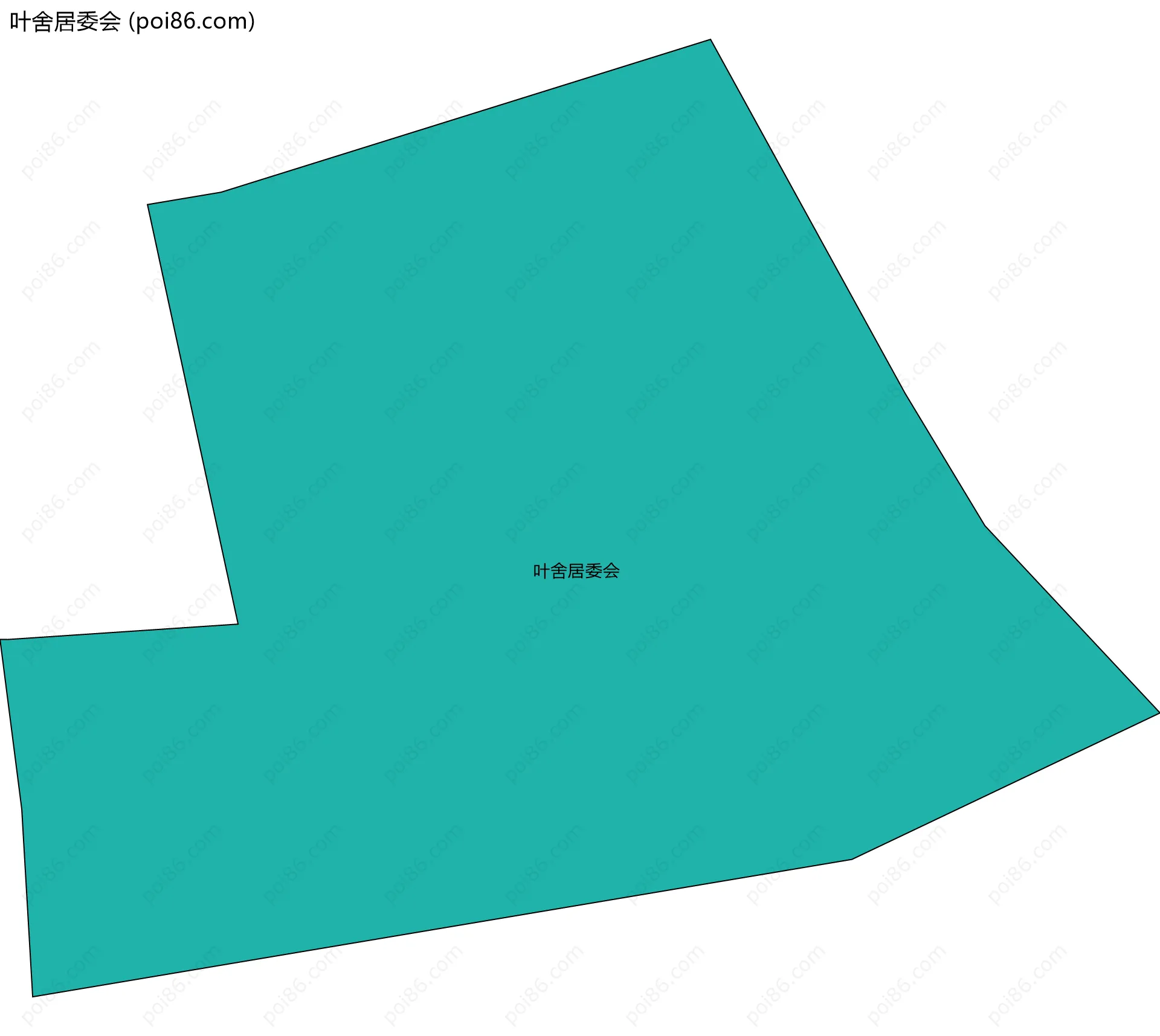 叶舍居委会边界地图