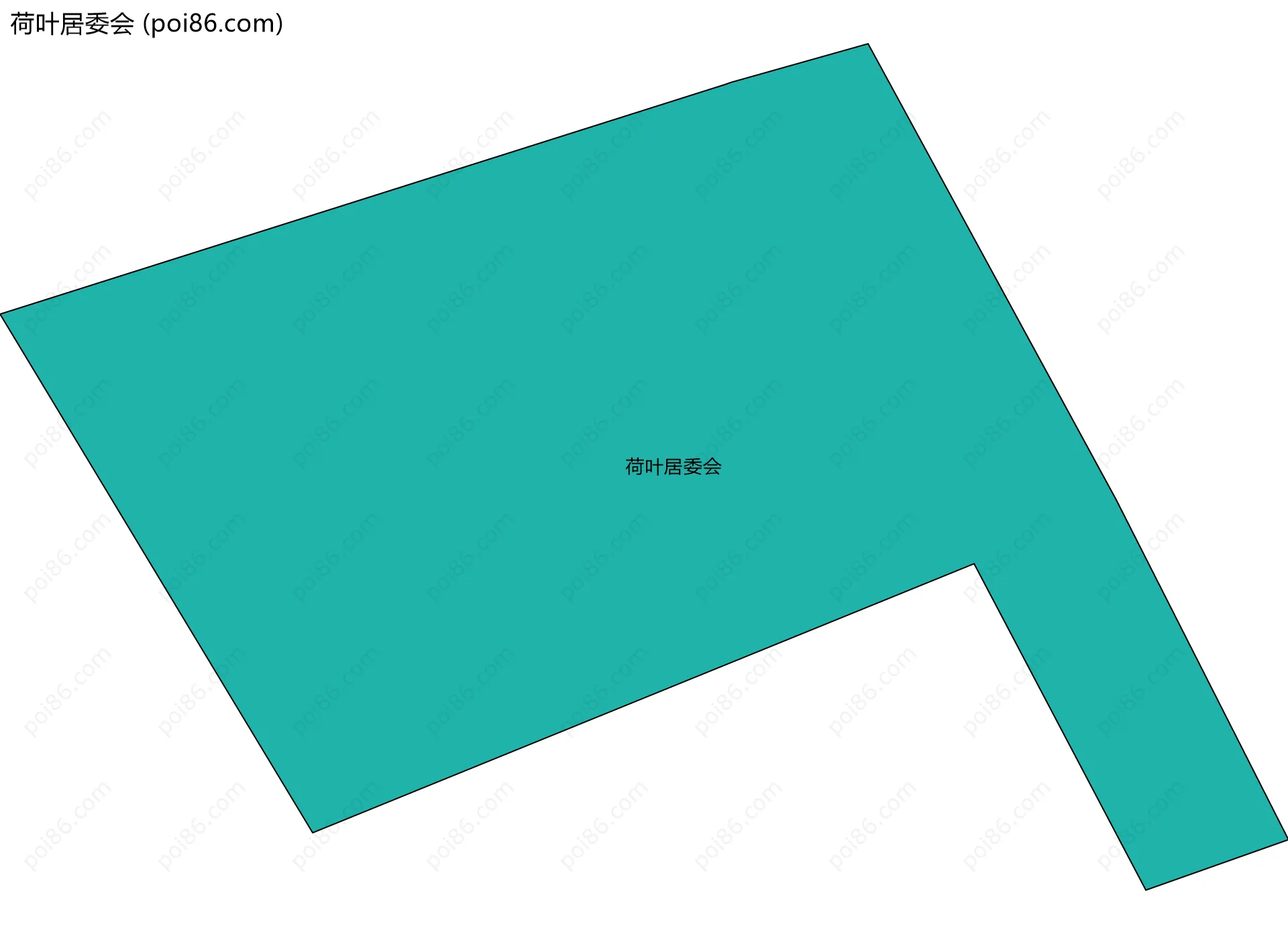 荷叶居委会边界地图