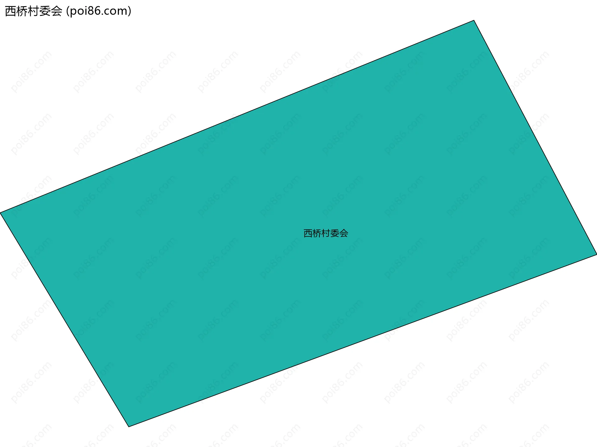 西桥村委会边界地图
