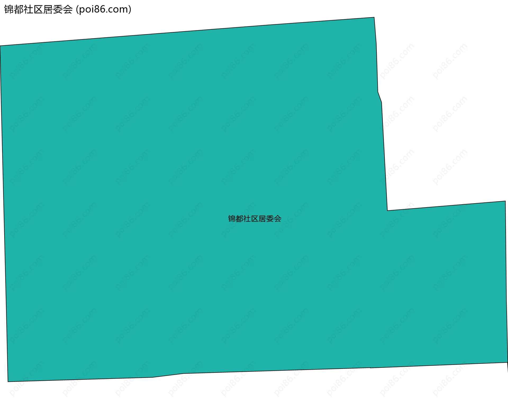 锦都社区居委会边界地图