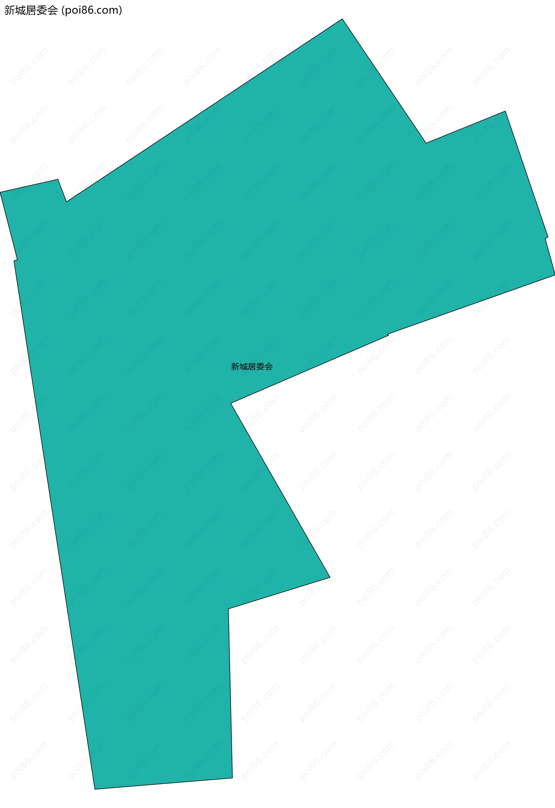 新城居委会边界地图