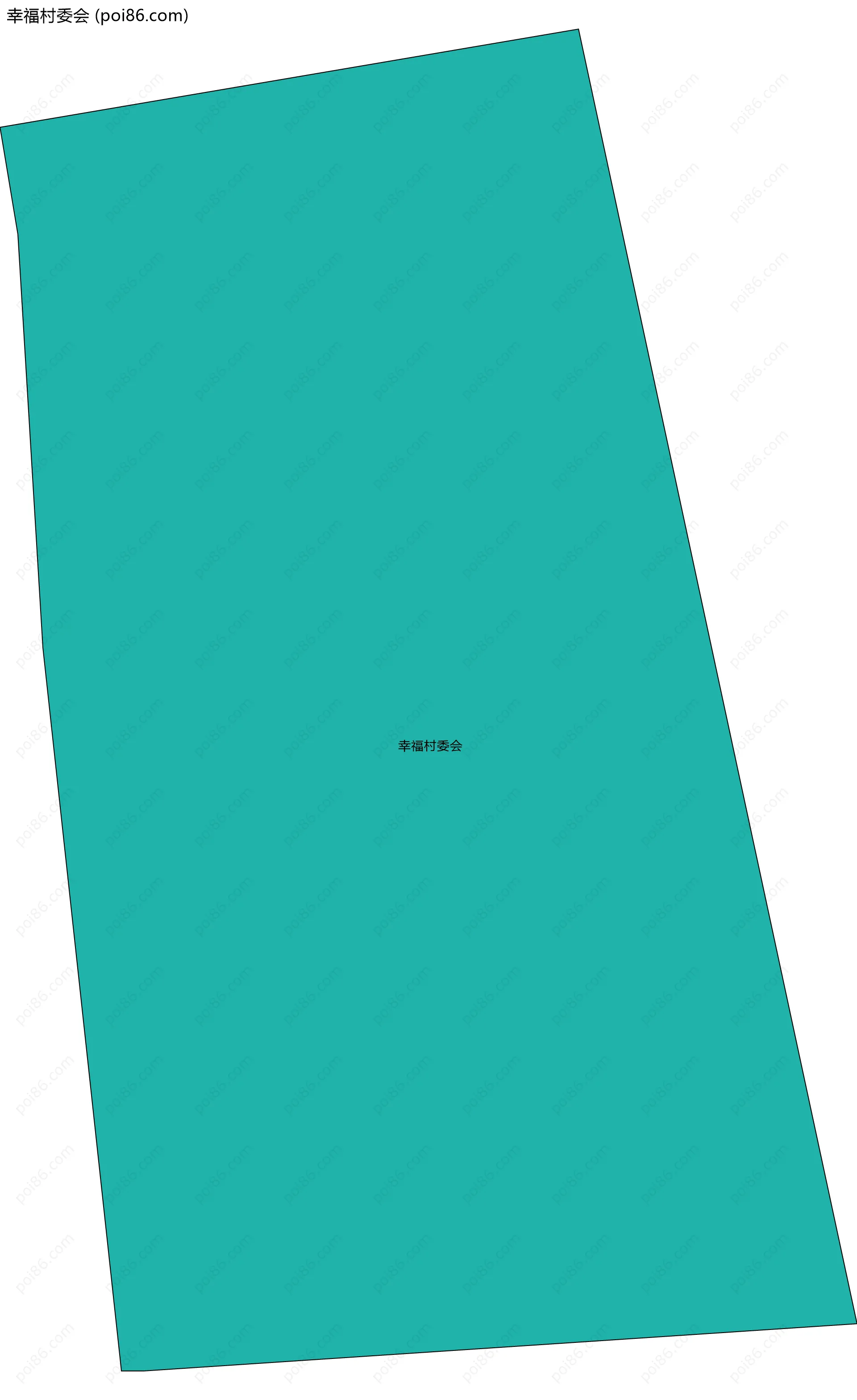 幸福村委会边界地图