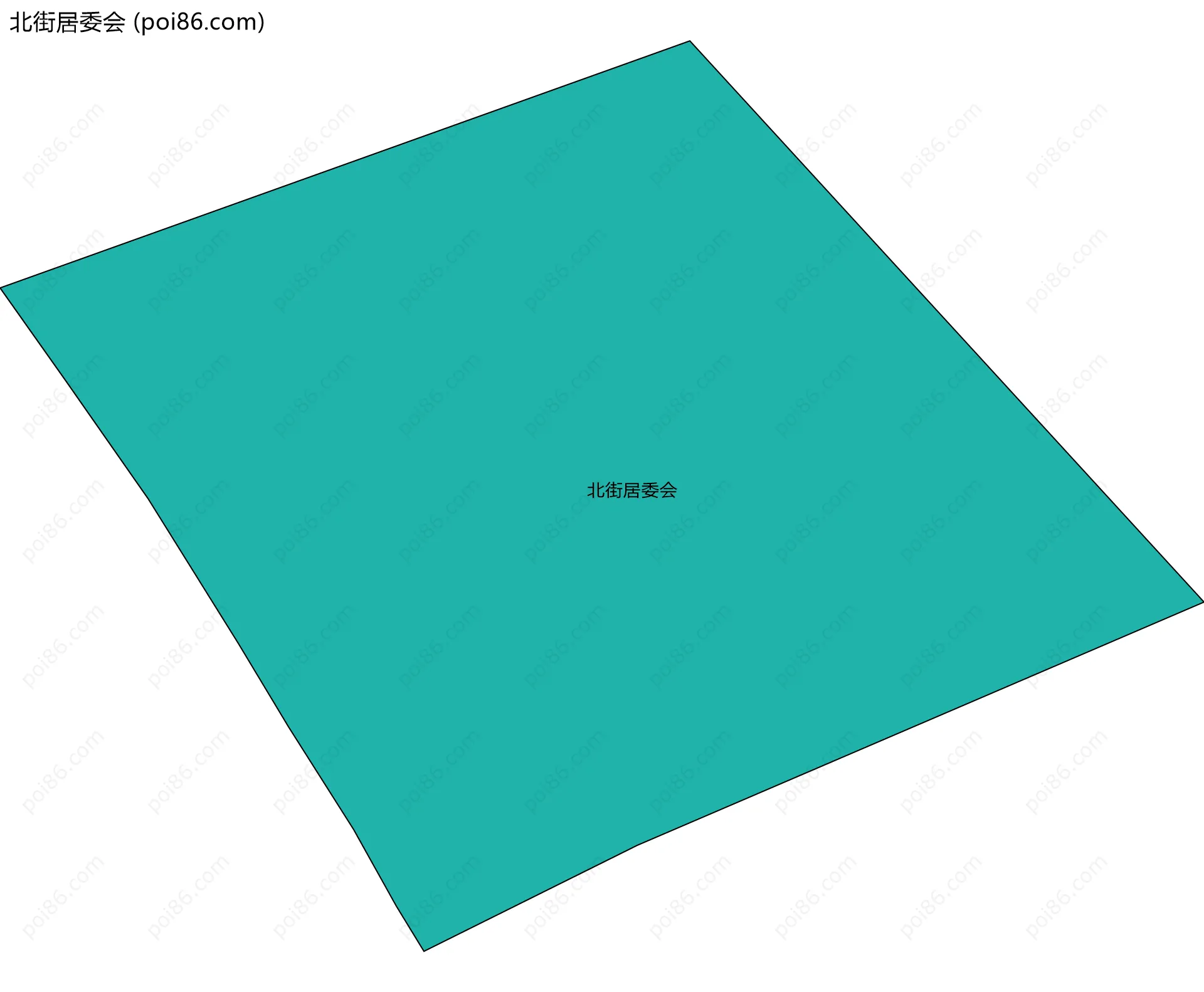 北街居委会边界地图