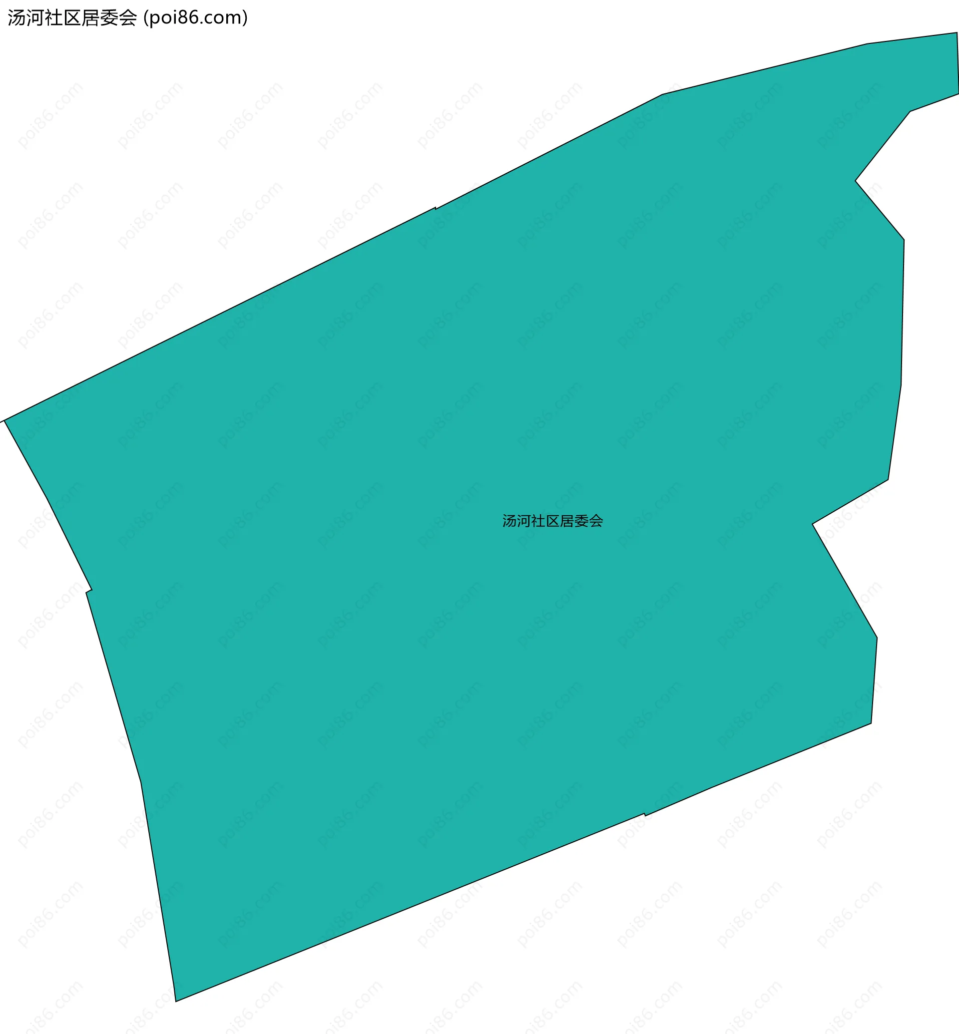 汤河社区居委会边界地图