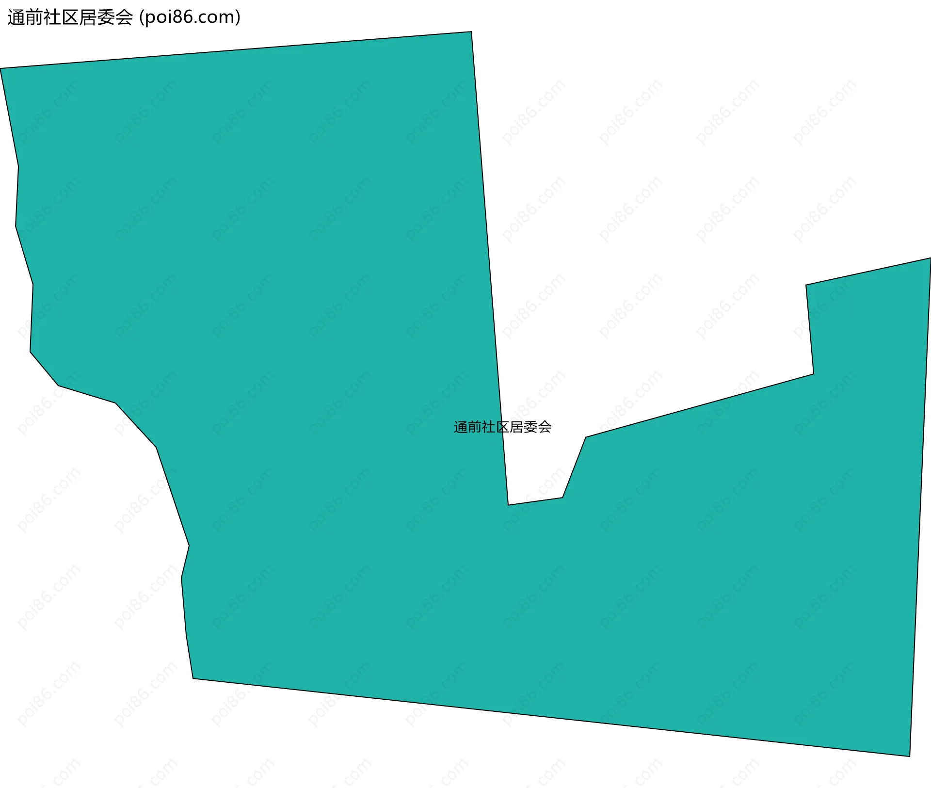 通前社区居委会边界地图