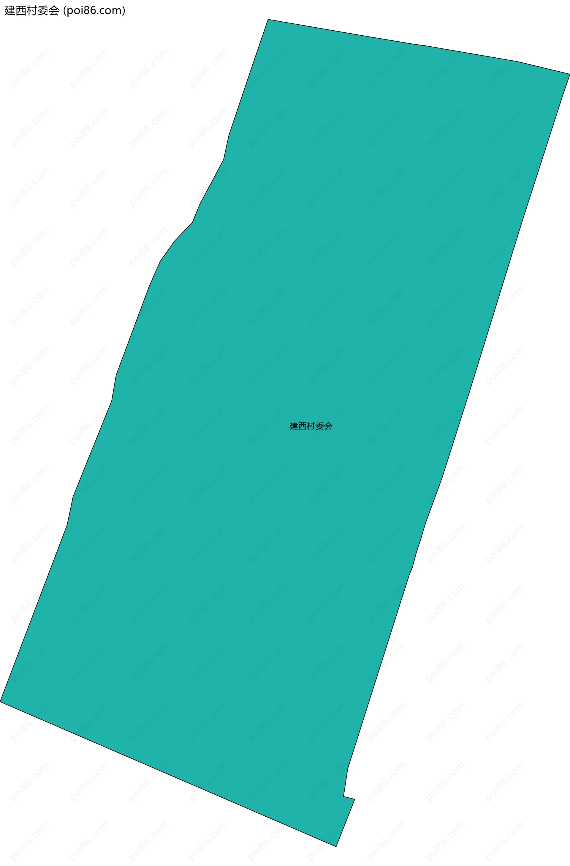 建西村委会边界地图