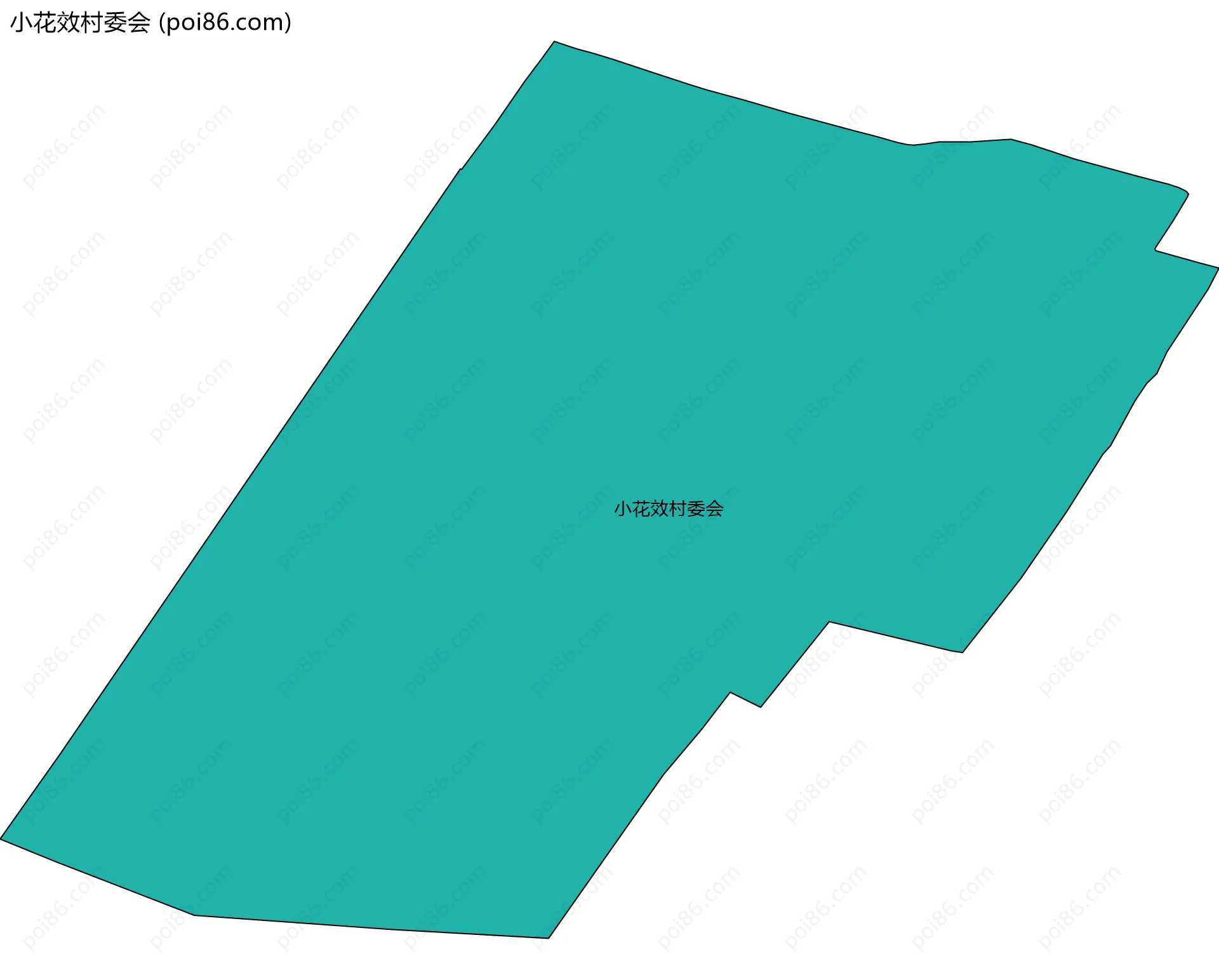小花效村委会边界地图