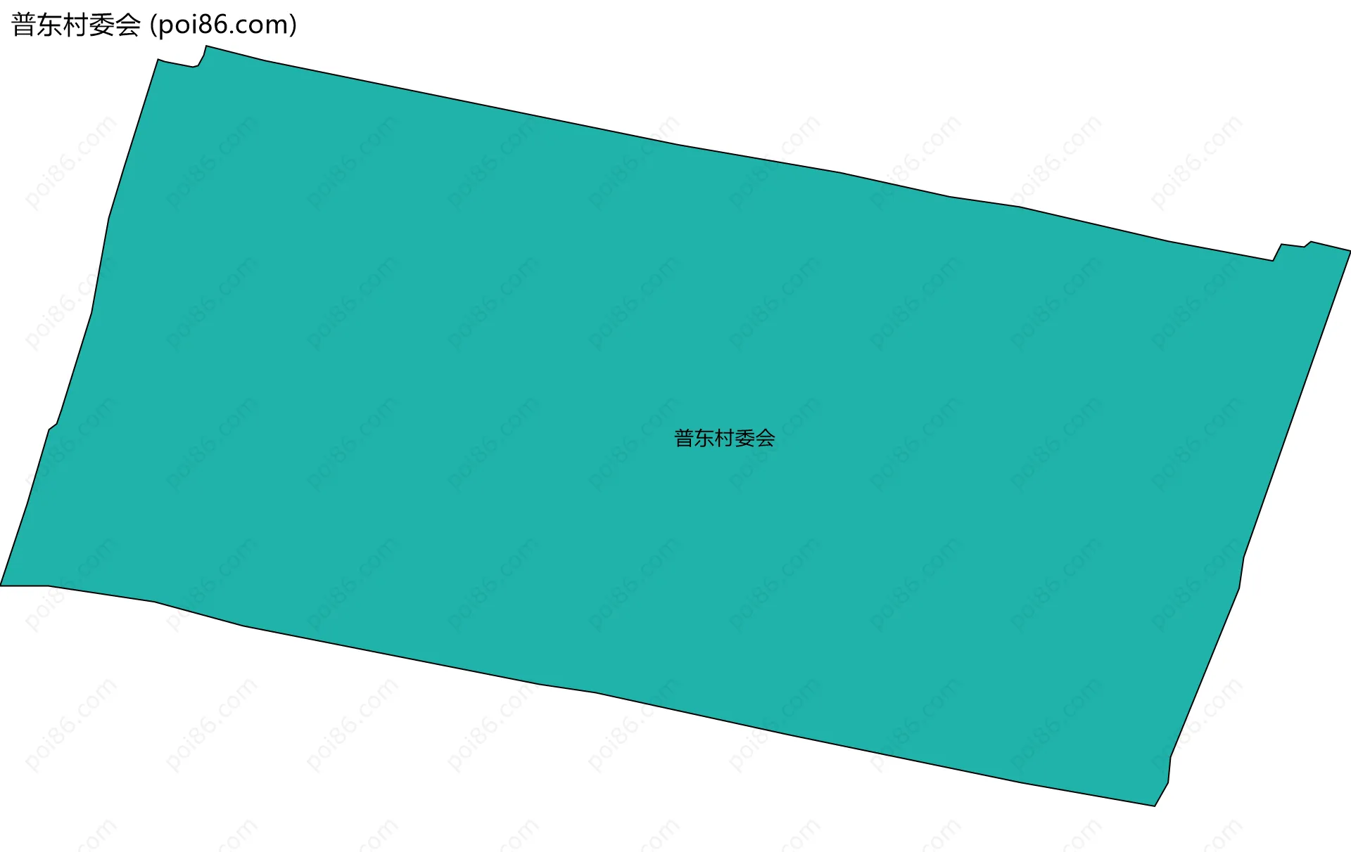 普东村委会边界地图