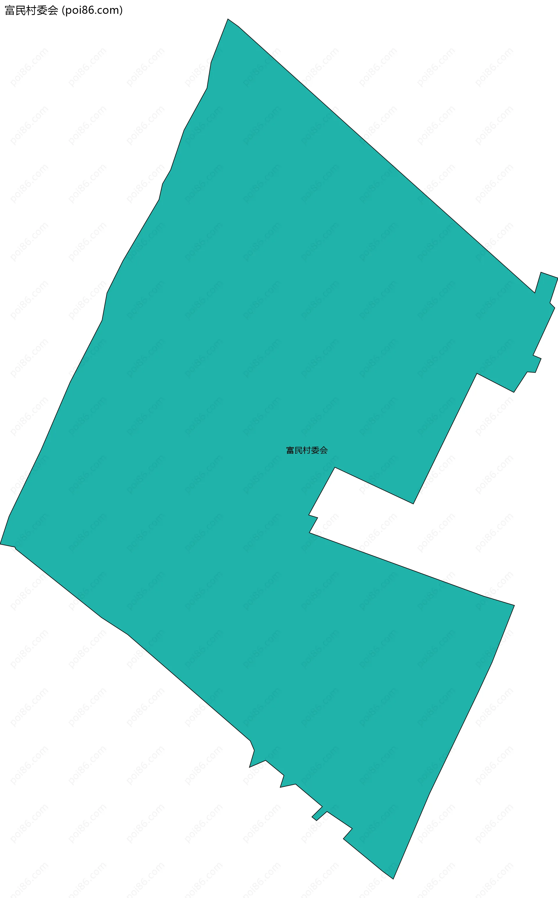 富民村委会边界地图