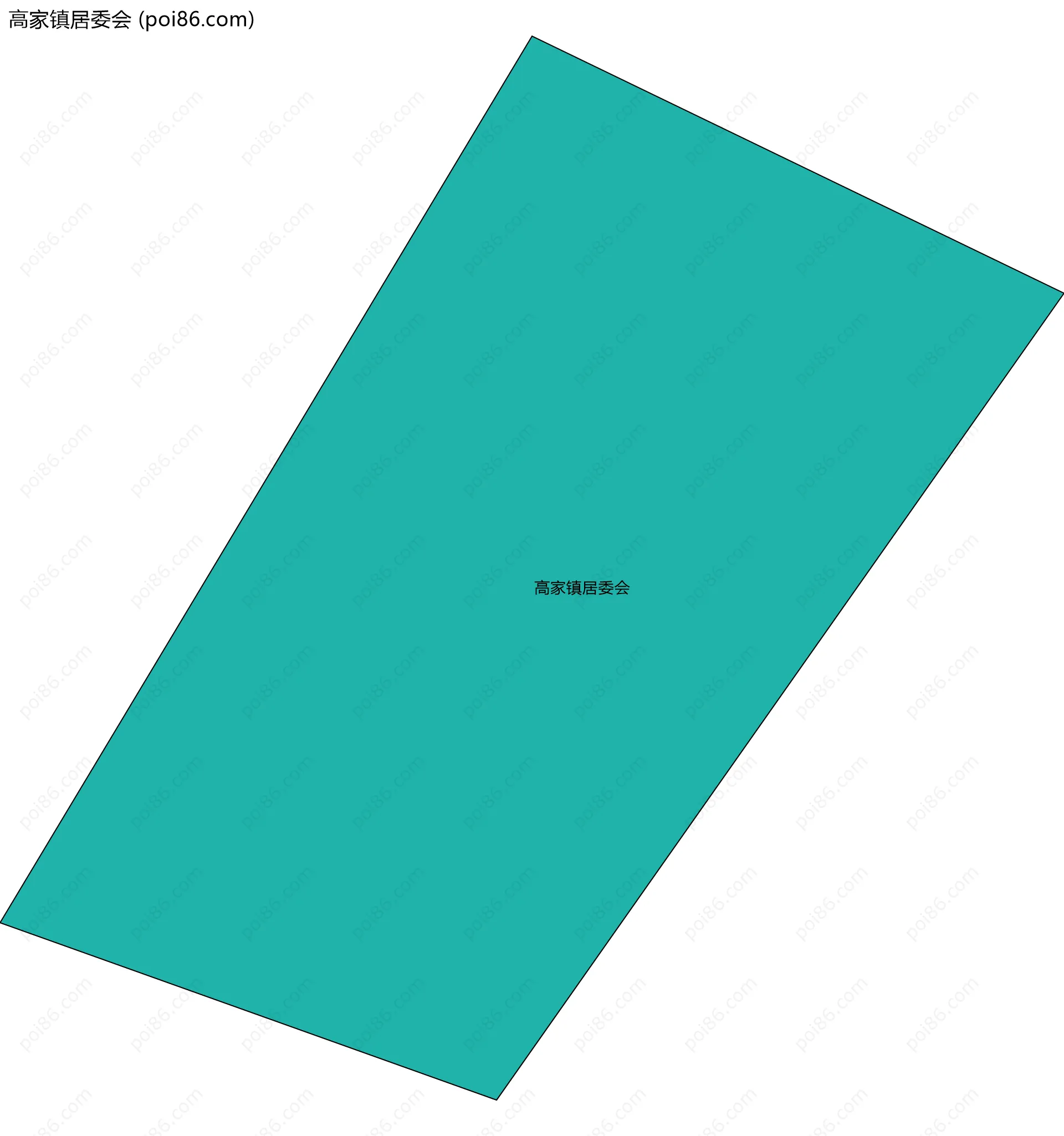 高家镇居委会边界地图