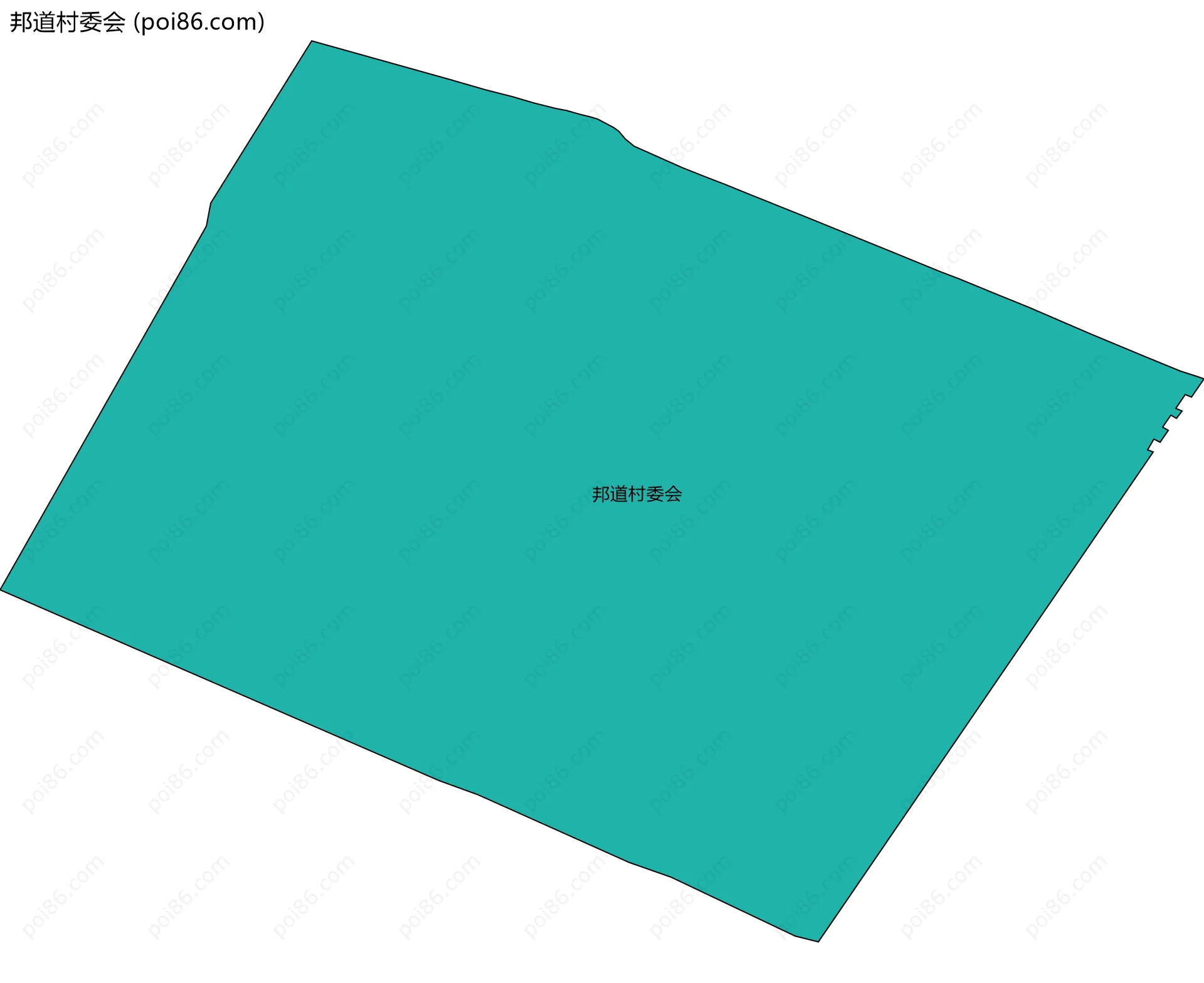 邦道村委会边界地图