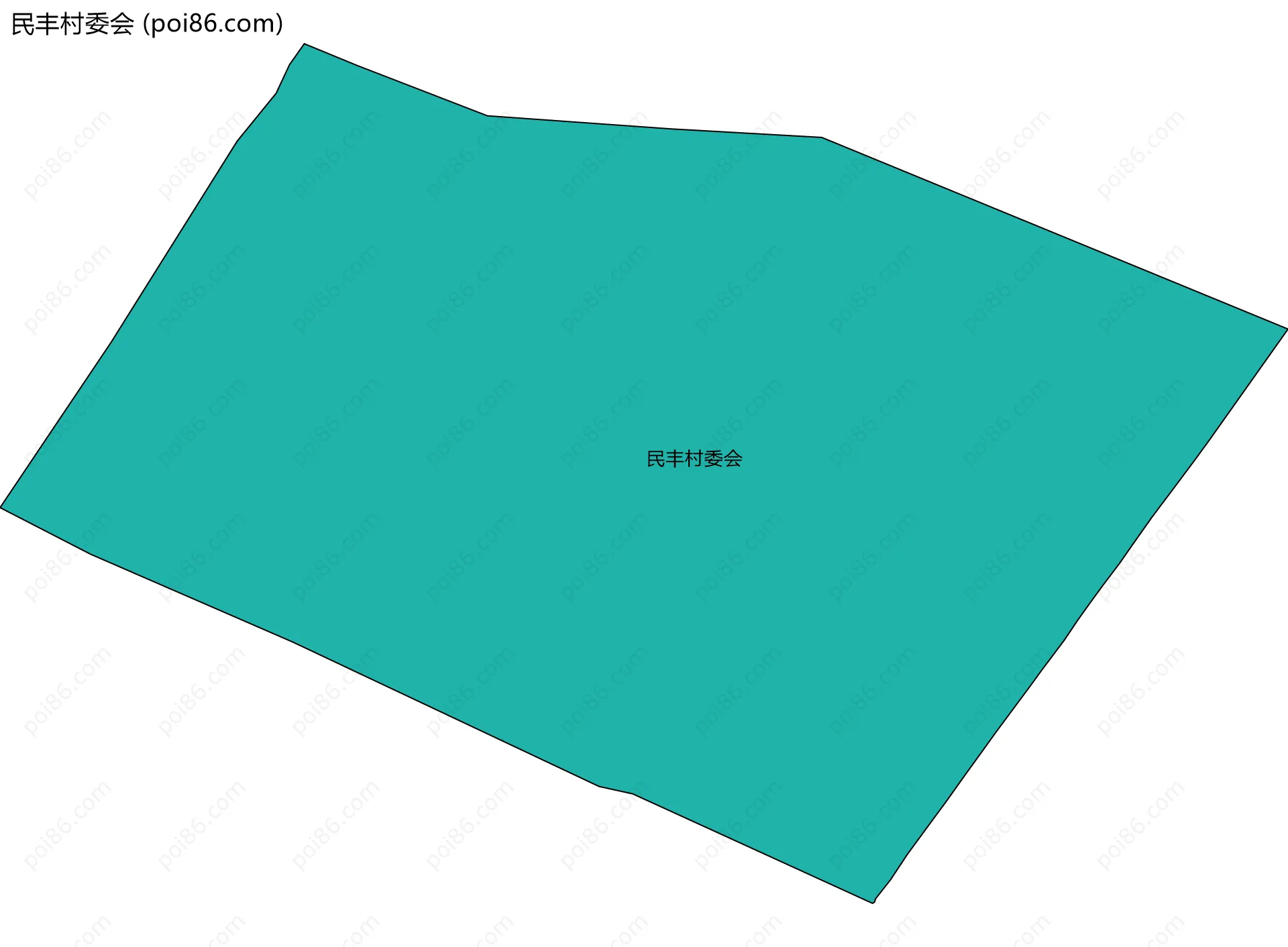 民丰村委会边界地图