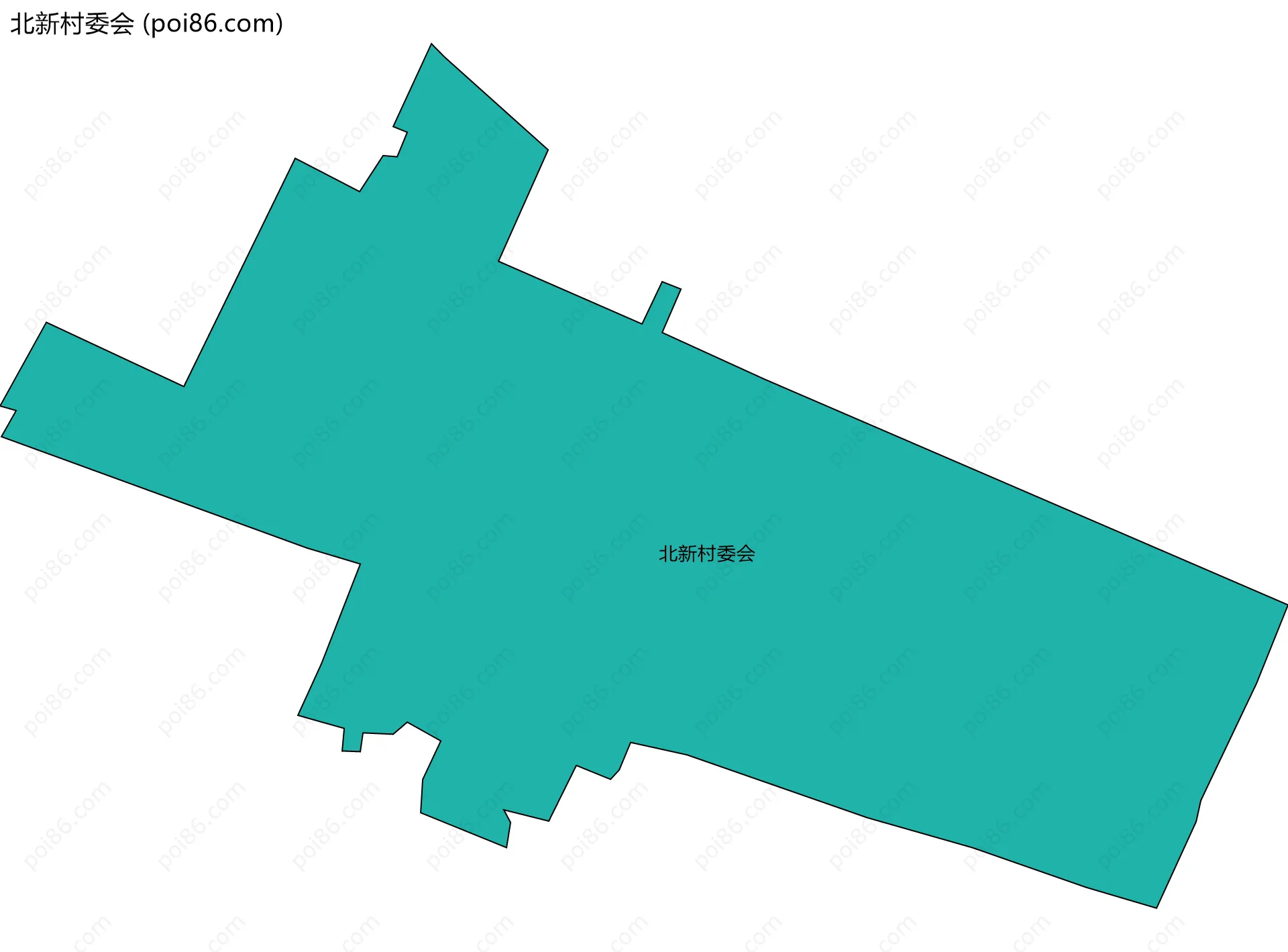 北新村委会边界地图