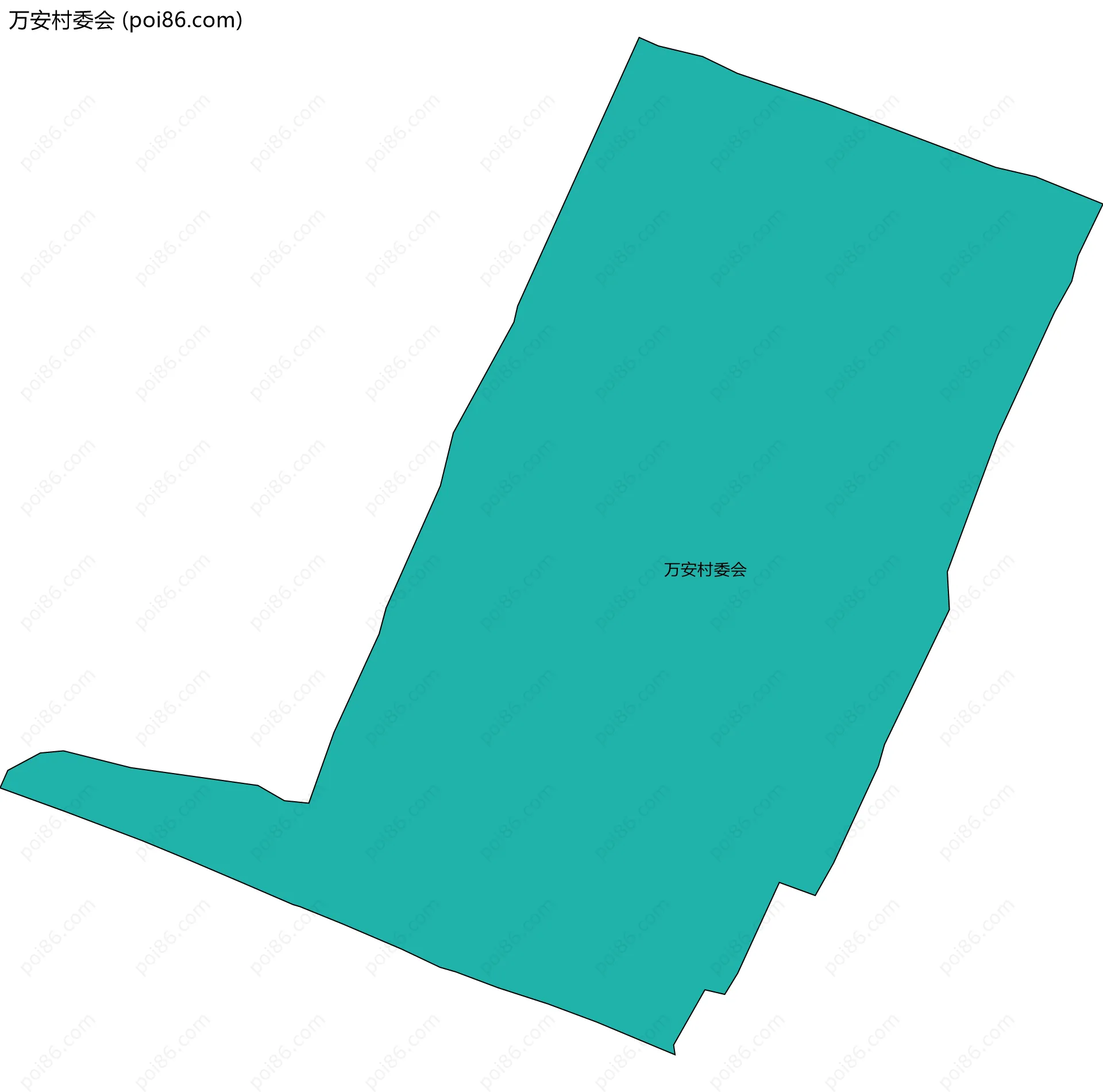 万安村委会边界地图